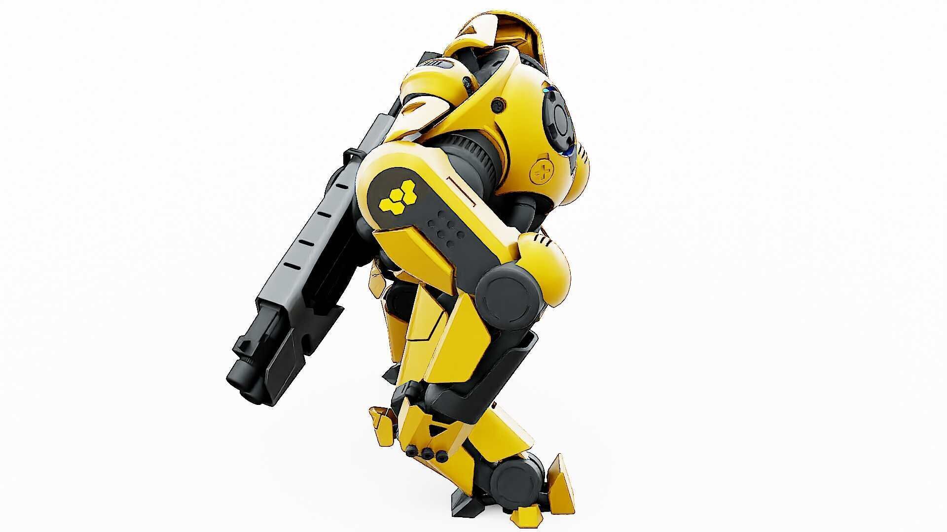 DOOM FIGHTER V-5  Rigged for Unreal Engine - Unity - MIXAMO 3D model_12