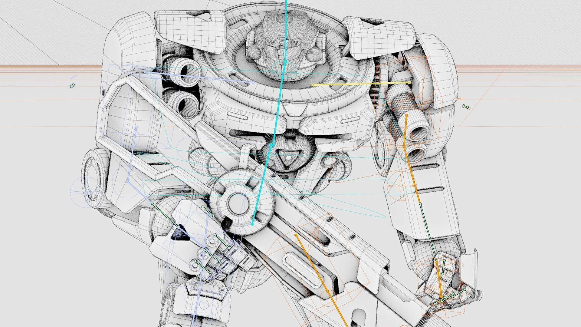 DOOM FIGHTER V-5  Rigged for Unreal Engine - Unity - MIXAMO 3D model_42