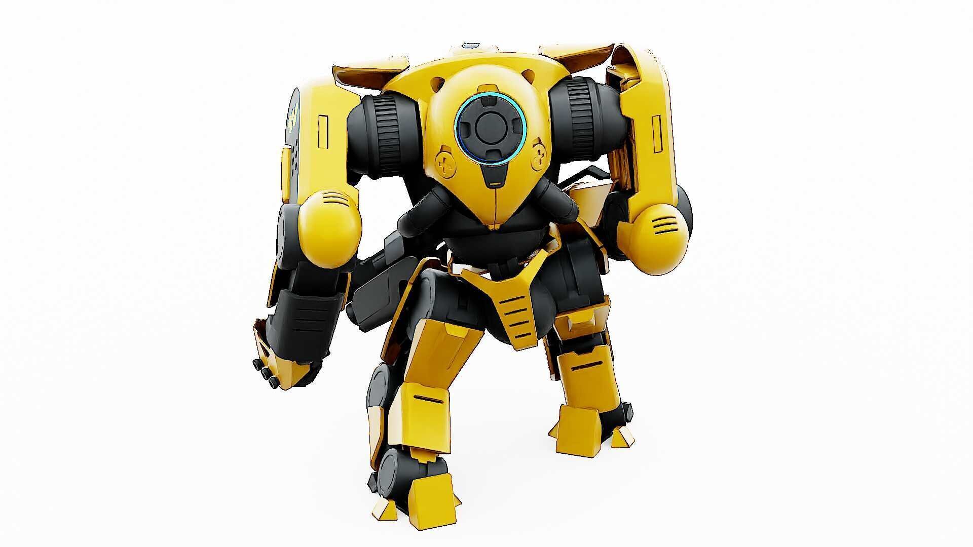 DOOM FIGHTER V-5  Rigged for Unreal Engine - Unity - MIXAMO 3D model_16