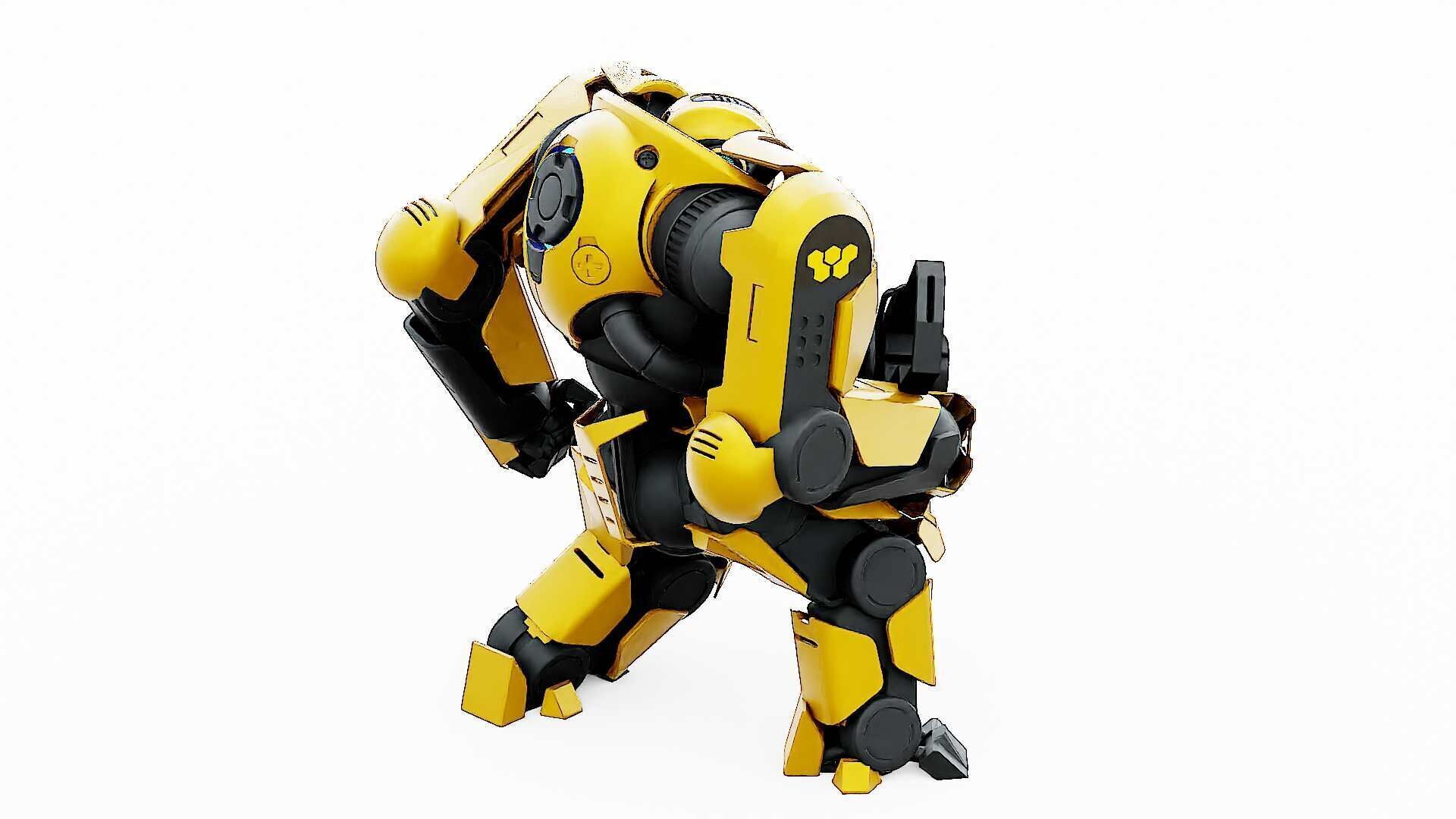 DOOM FIGHTER V-5  Rigged for Unreal Engine - Unity - MIXAMO 3D model_20