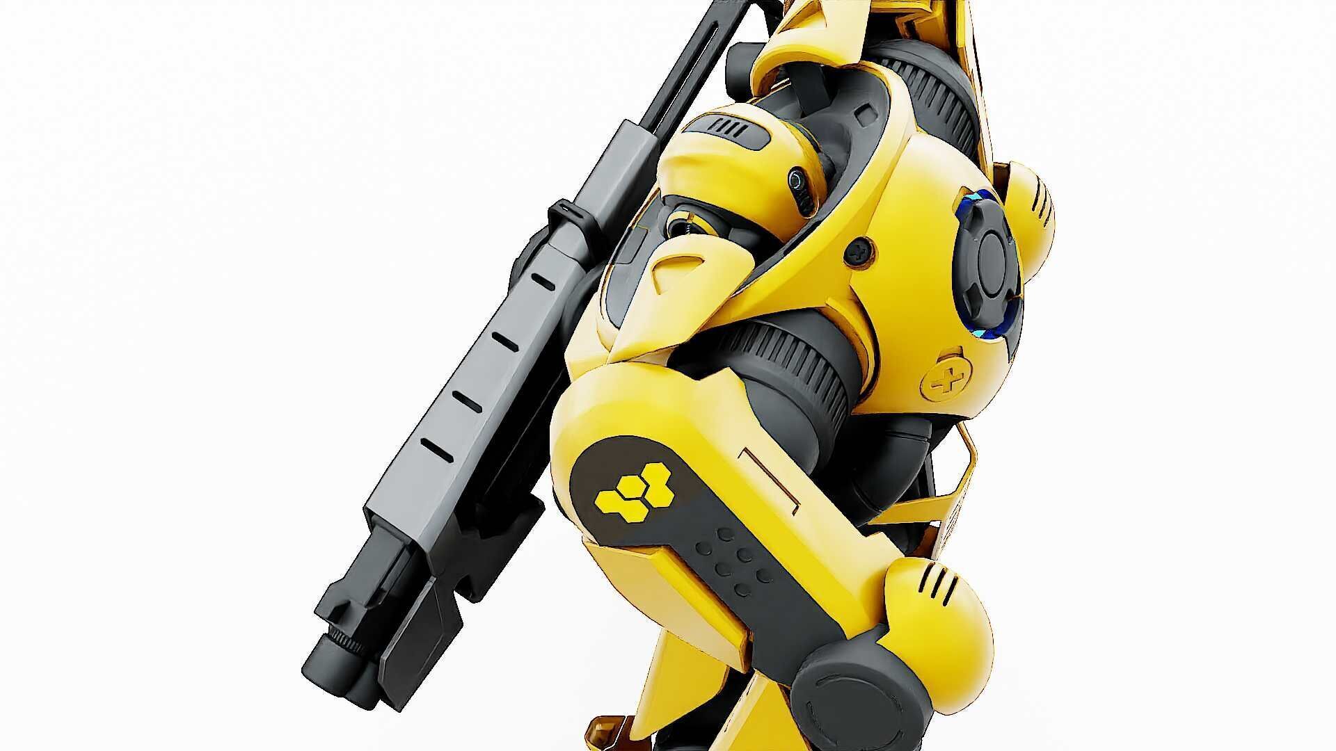 DOOM FIGHTER V-5  Rigged for Unreal Engine - Unity - MIXAMO 3D model_29