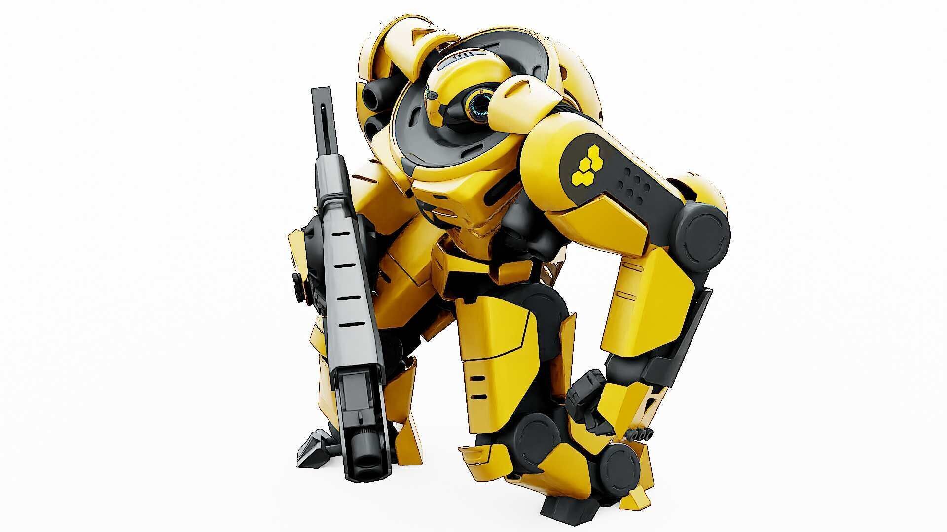 DOOM FIGHTER V-5  Rigged for Unreal Engine - Unity - MIXAMO 3D model_8