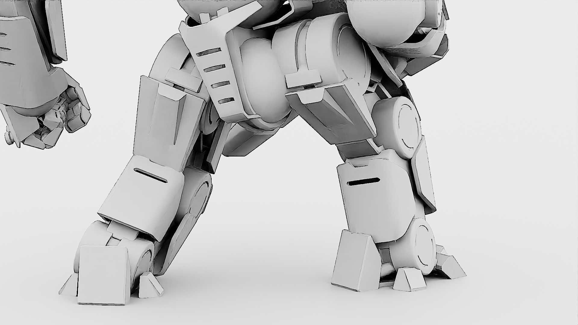 DOOM FIGHTER V-5  Rigged for Unreal Engine - Unity - MIXAMO 3D model_36