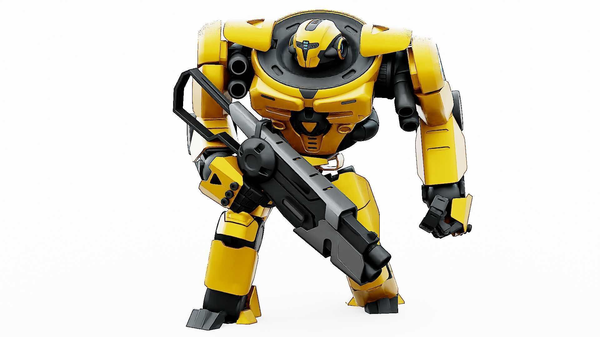 DOOM FIGHTER V-5  Rigged for Unreal Engine - Unity - MIXAMO 3D model_4