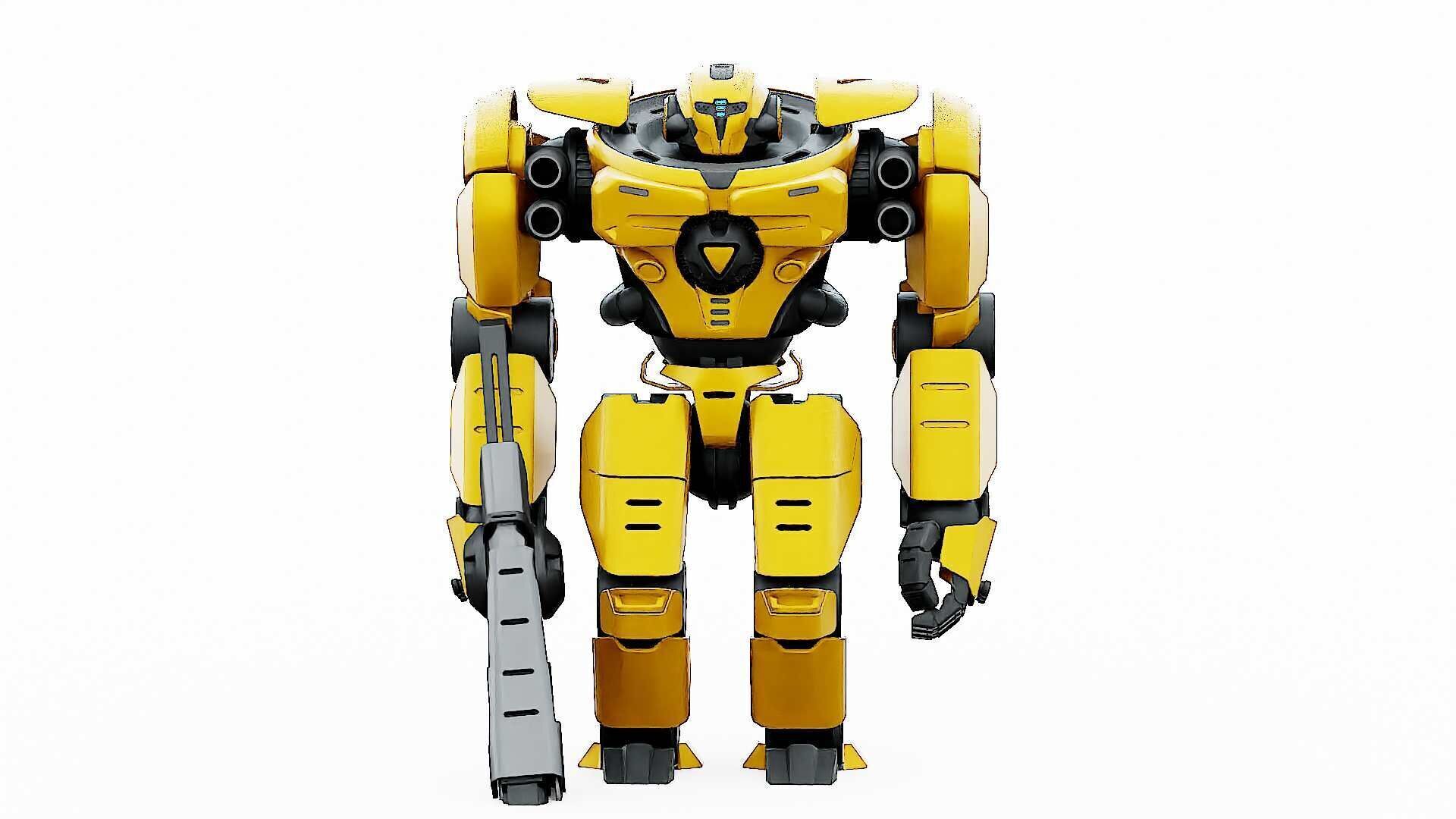 DOOM FIGHTER V-5  Rigged for Unreal Engine - Unity - MIXAMO 3D model_30