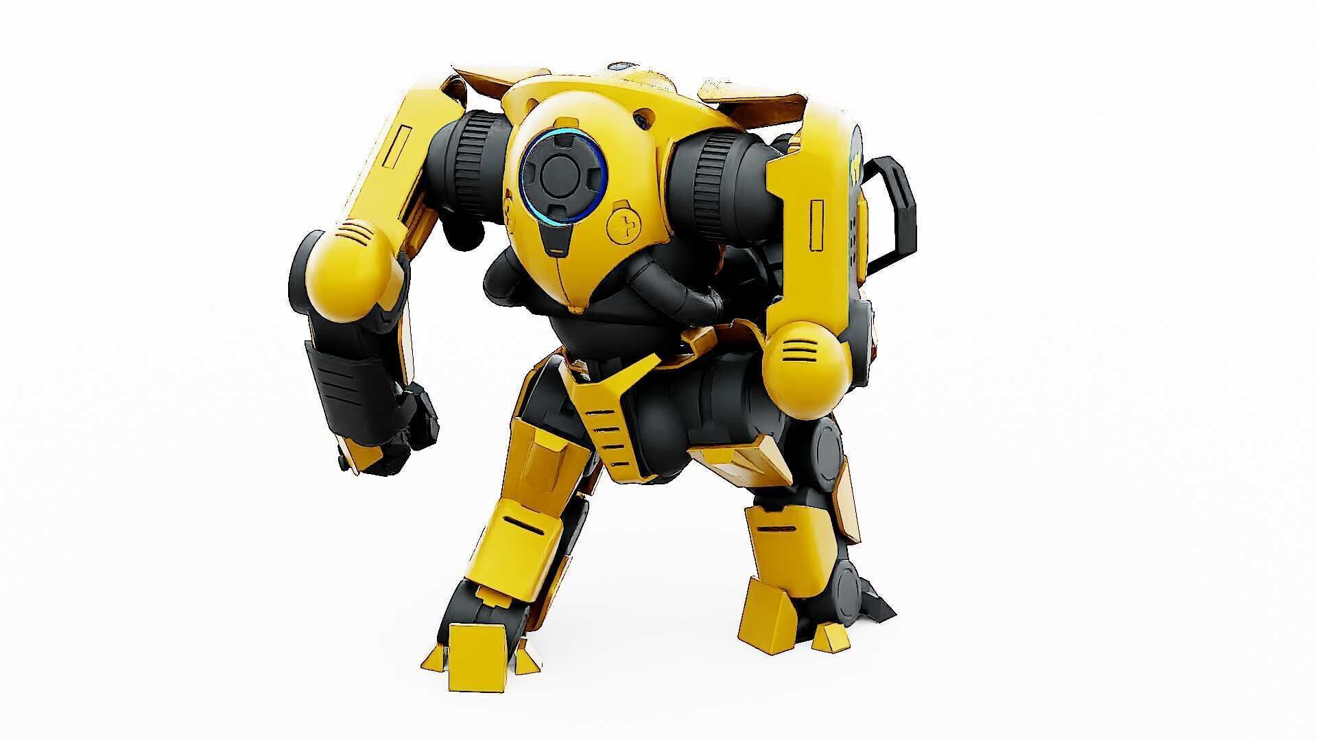 DOOM FIGHTER V-5  Rigged for Unreal Engine - Unity - MIXAMO 3D model_18