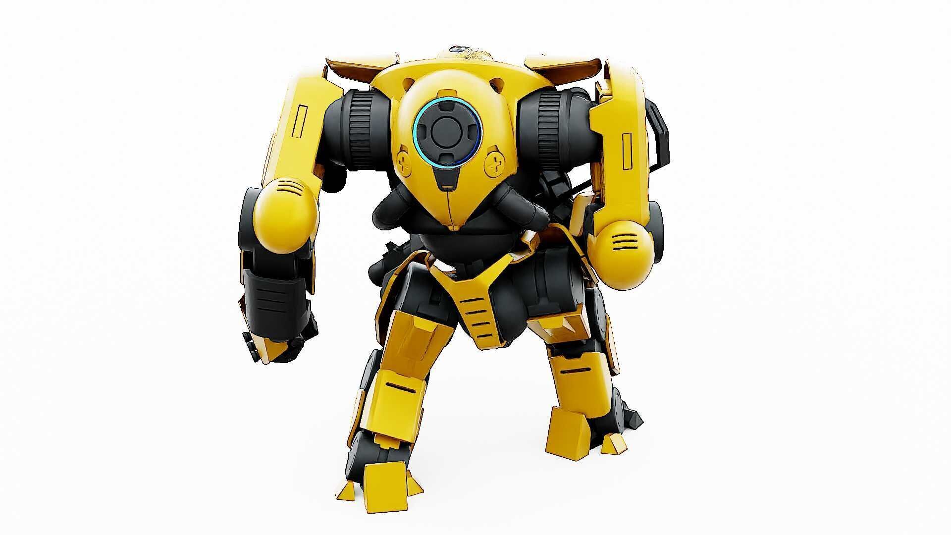 DOOM FIGHTER V-5  Rigged for Unreal Engine - Unity - MIXAMO 3D model_17