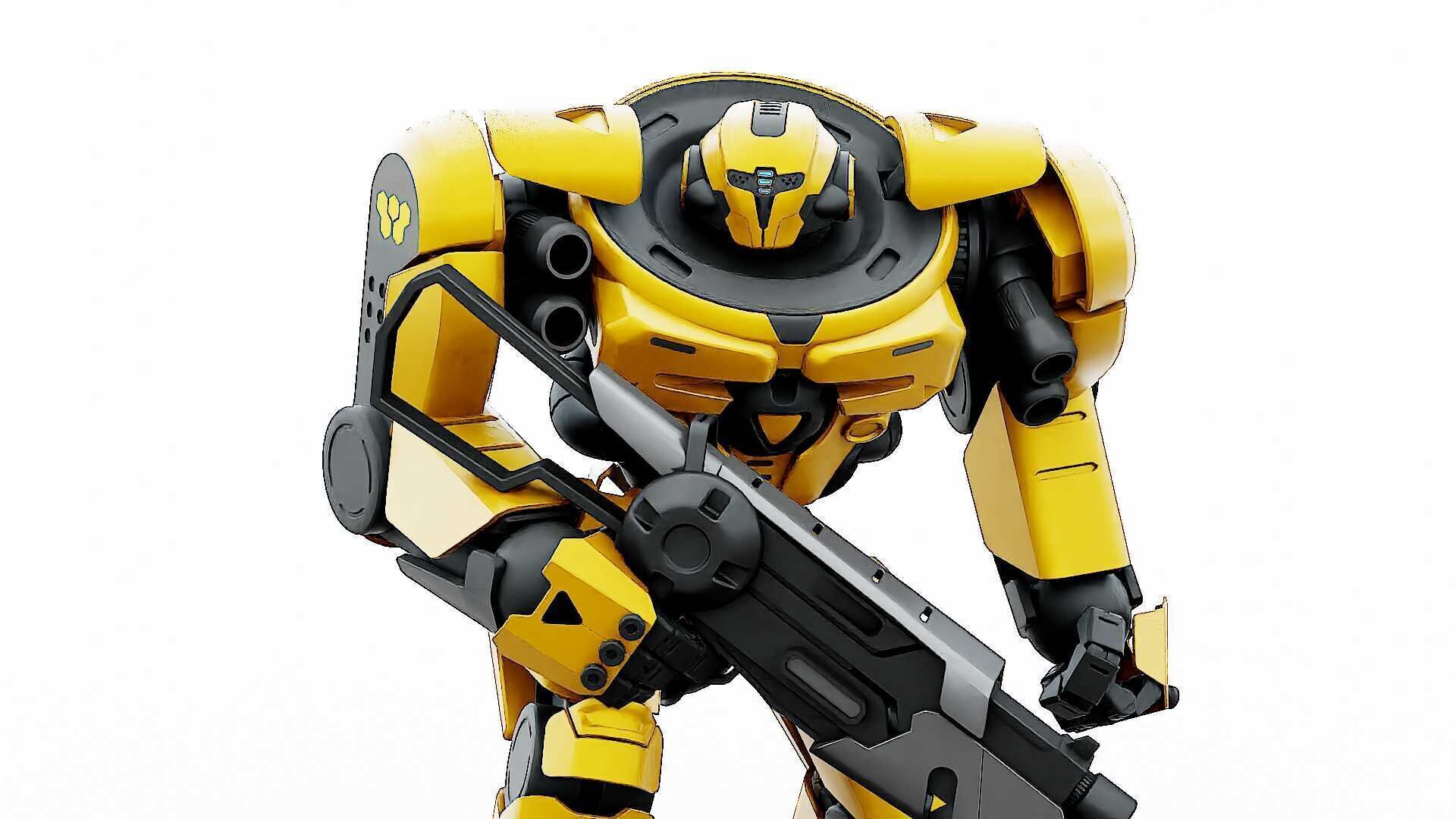 DOOM FIGHTER V-5  Rigged for Unreal Engine - Unity - MIXAMO 3D model_2