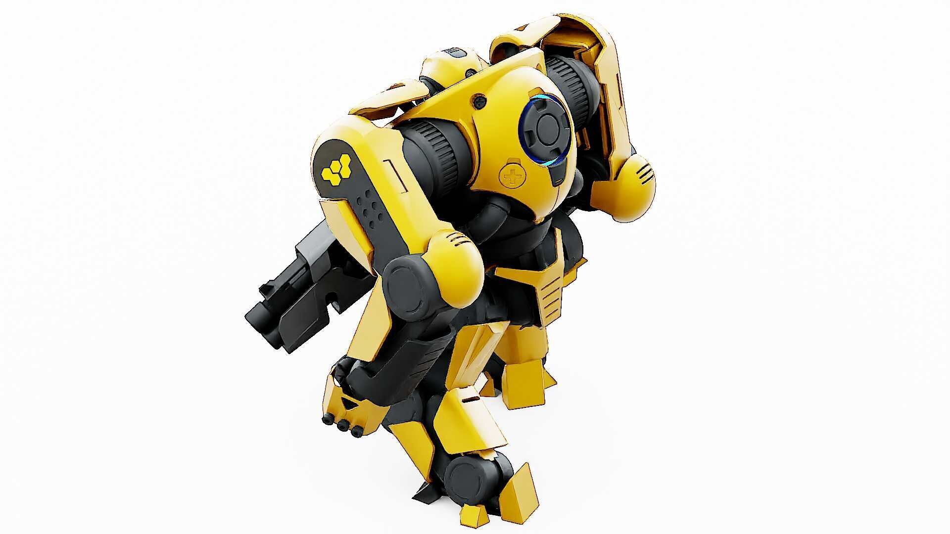 DOOM FIGHTER V-5  Rigged for Unreal Engine - Unity - MIXAMO 3D model_14