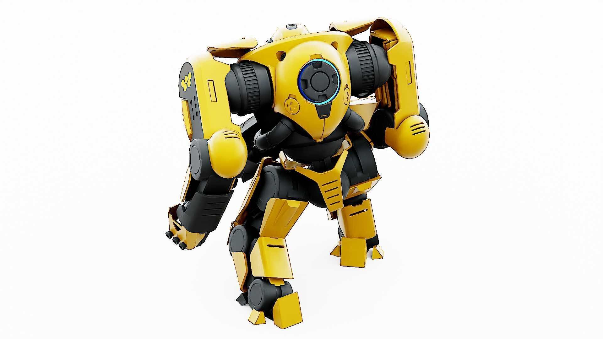 DOOM FIGHTER V-5  Rigged for Unreal Engine - Unity - MIXAMO 3D model_15