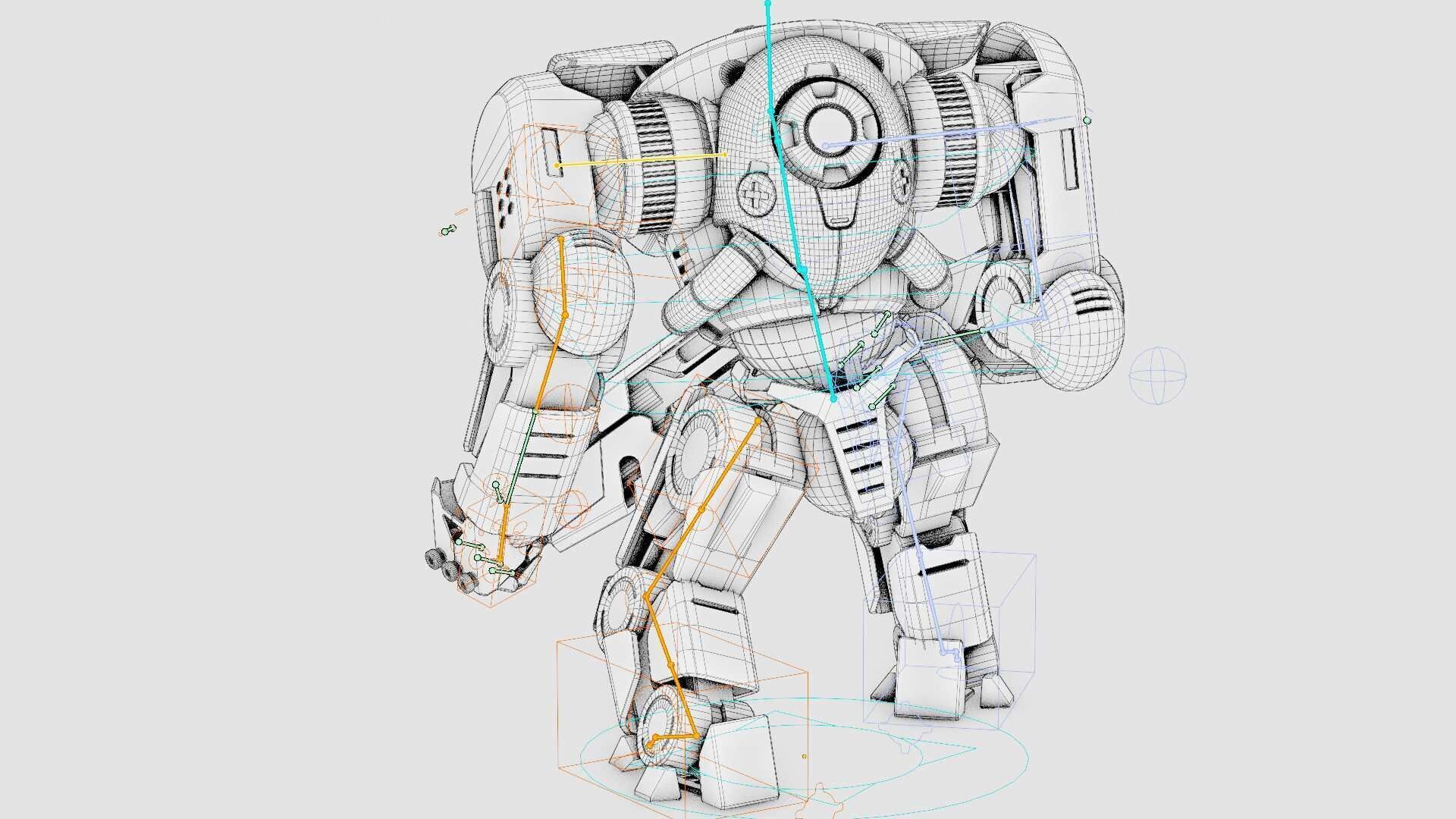 DOOM FIGHTER V-5  Rigged for Unreal Engine - Unity - MIXAMO 3D model_41