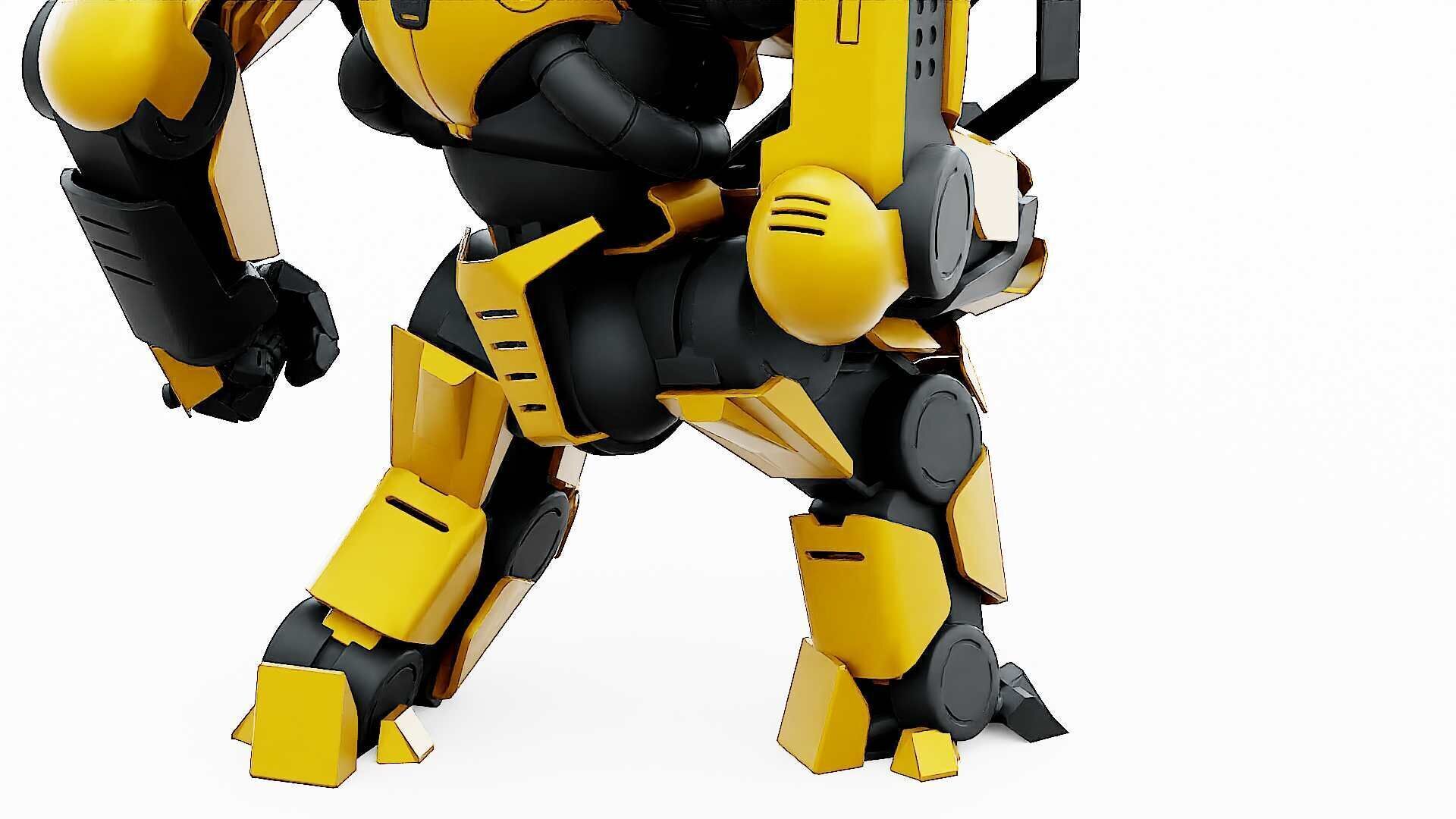 DOOM FIGHTER V-5  Rigged for Unreal Engine - Unity - MIXAMO 3D model_27