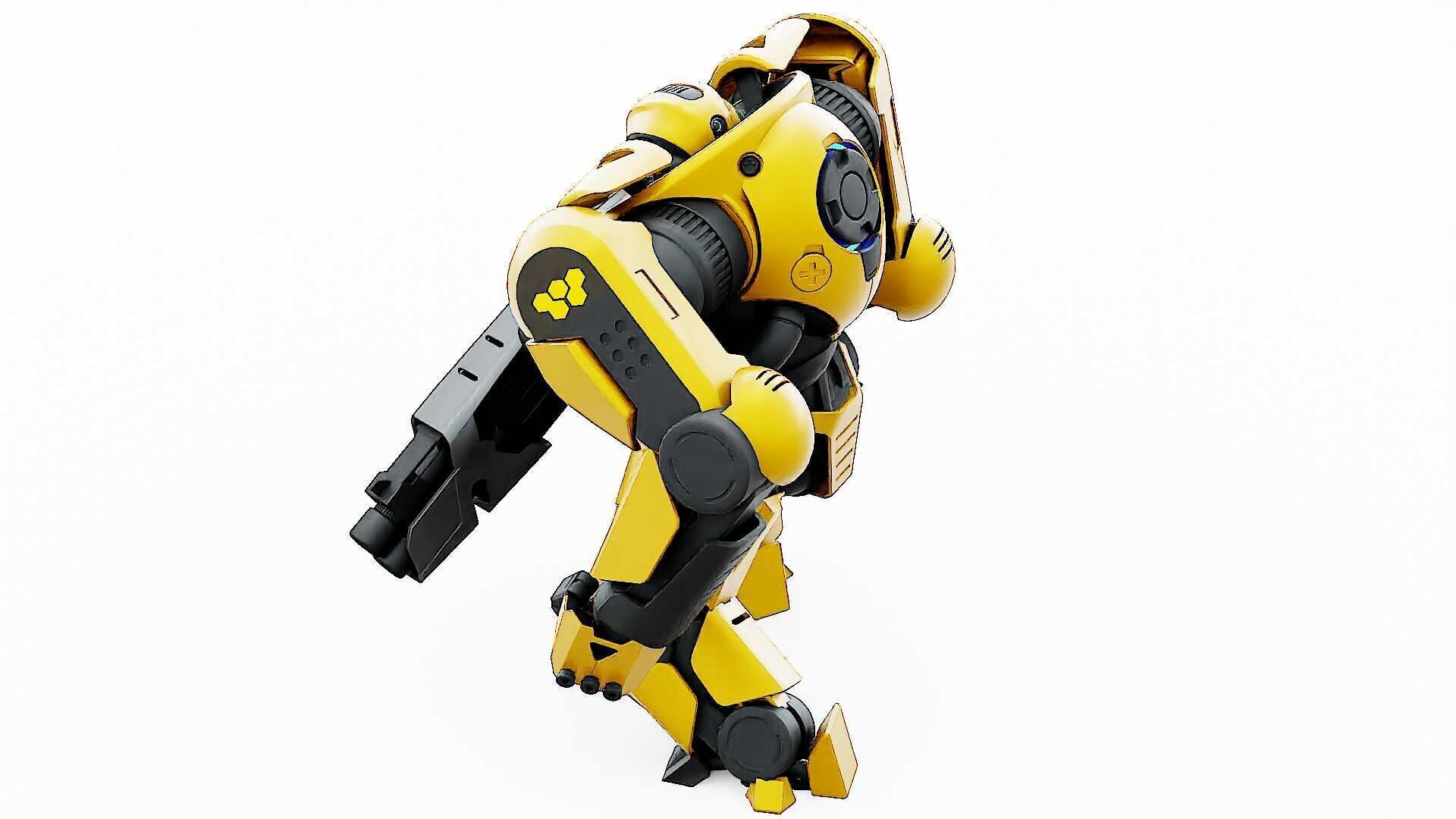 DOOM FIGHTER V-5  Rigged for Unreal Engine - Unity - MIXAMO 3D model_13