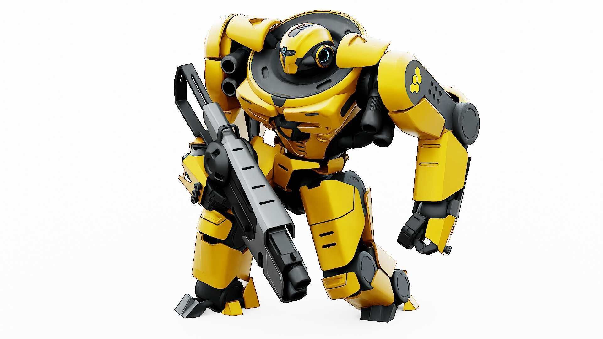 DOOM FIGHTER V-5  Rigged for Unreal Engine - Unity - MIXAMO 3D model_6