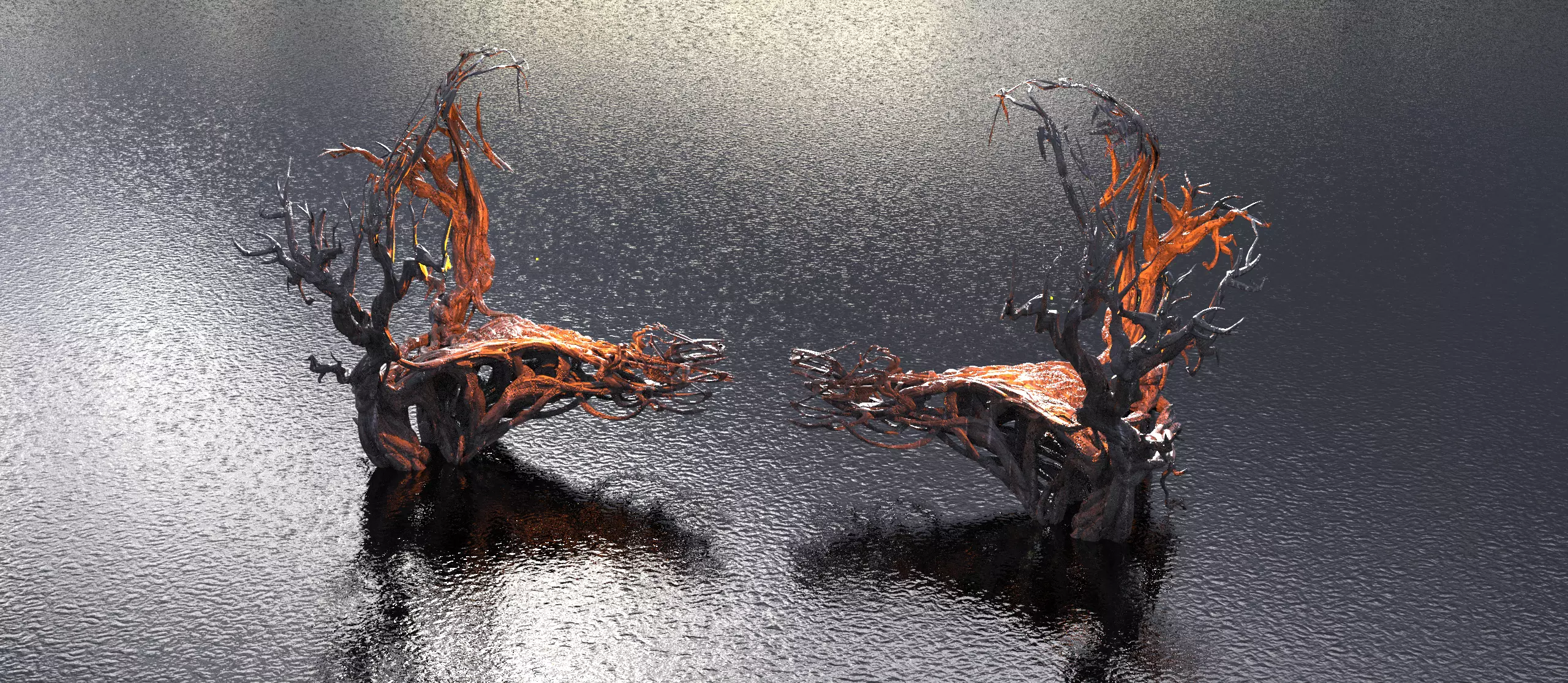 King Arthur Ivy vine bridges 3D model_0