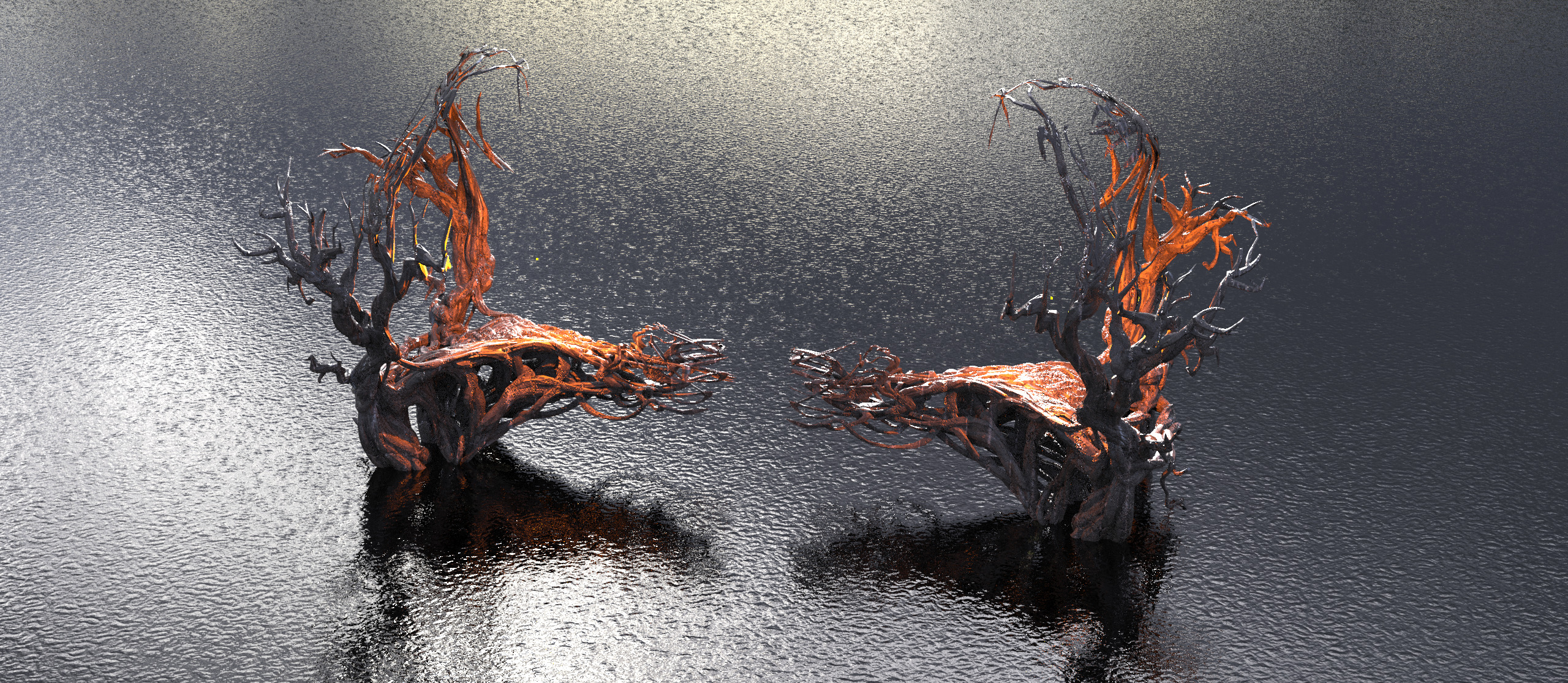 King Arthur Ivy vine bridges 3D model_1