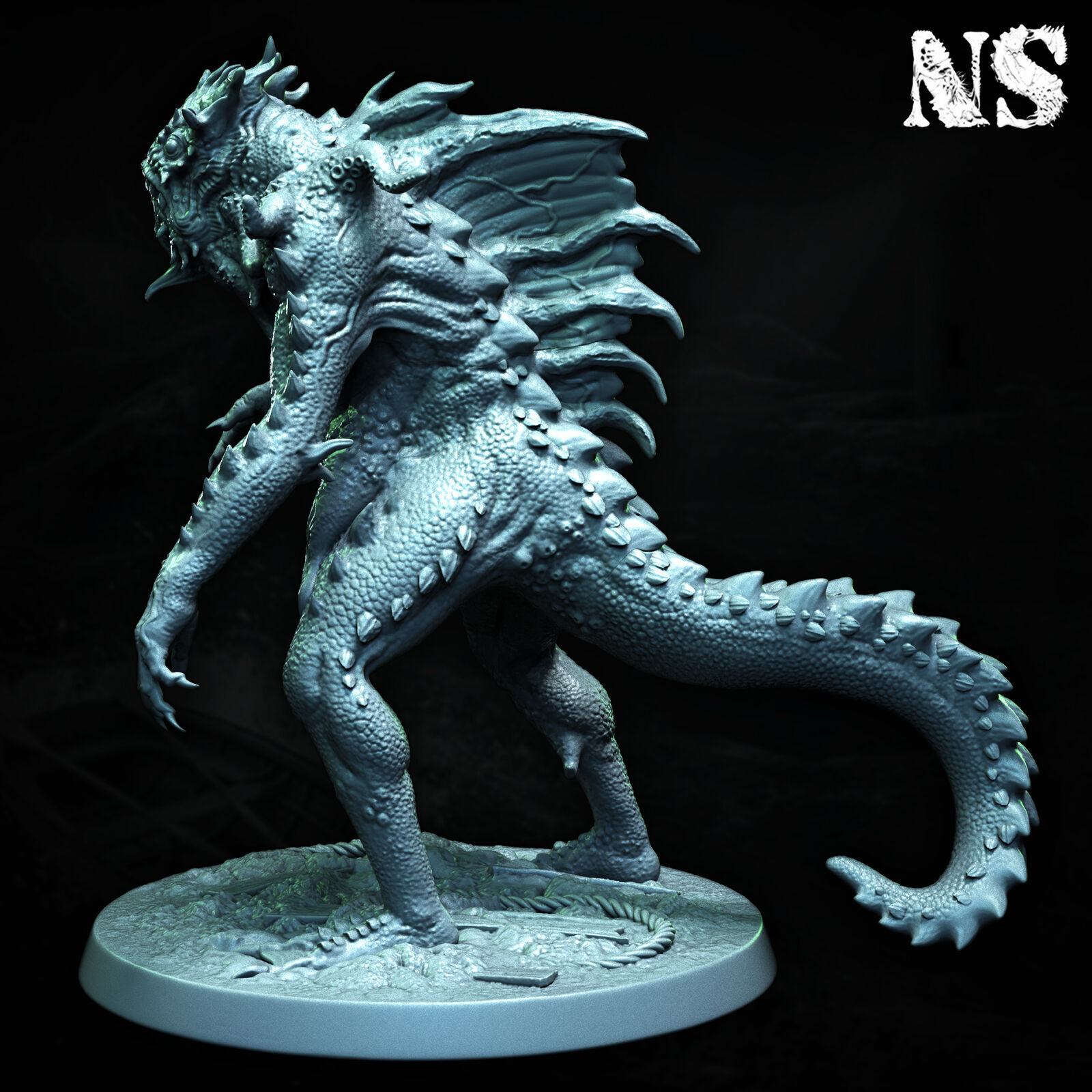 Father Dagon and Deep One Hybrids 3D print model_17