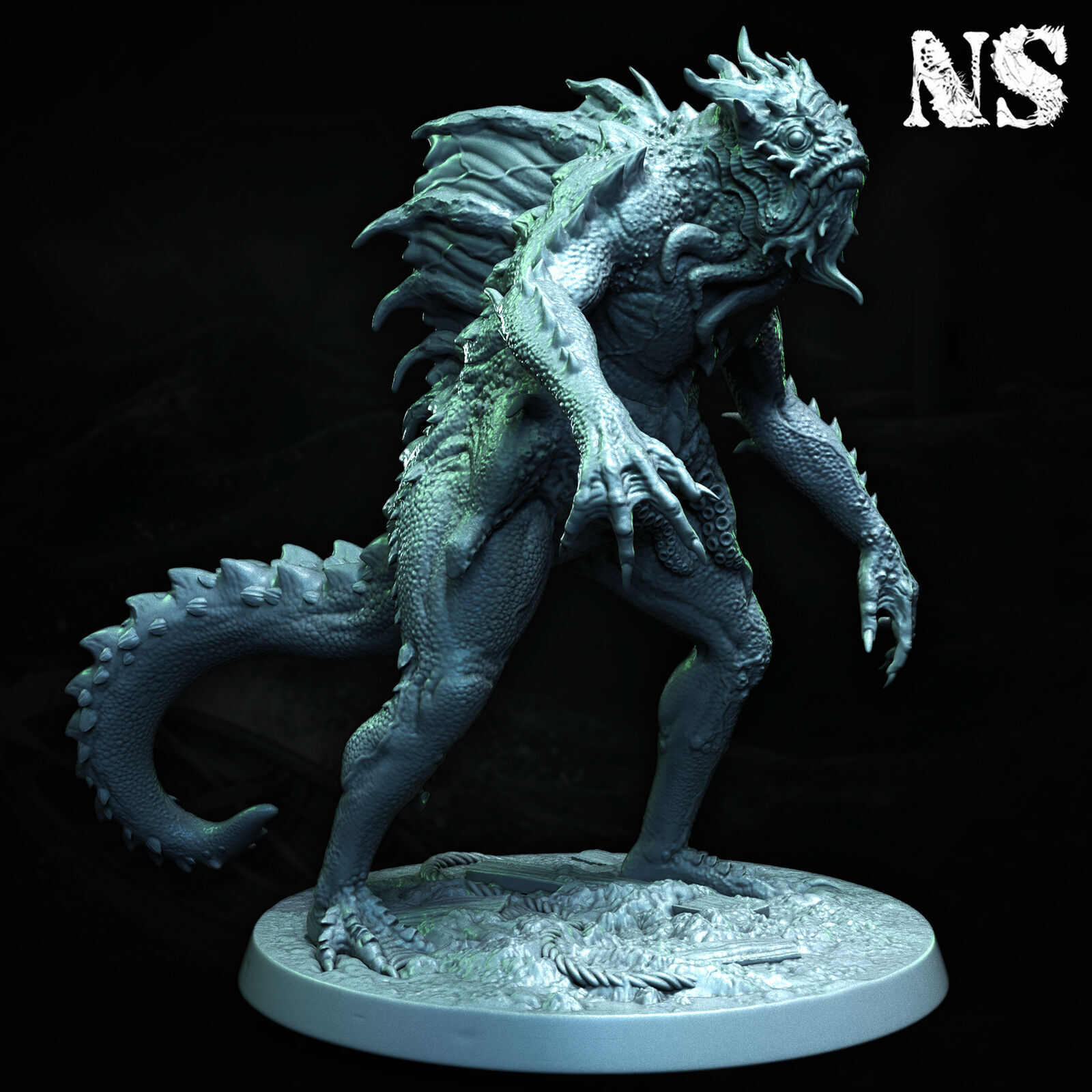 Father Dagon and Deep One Hybrids 3D print model_16