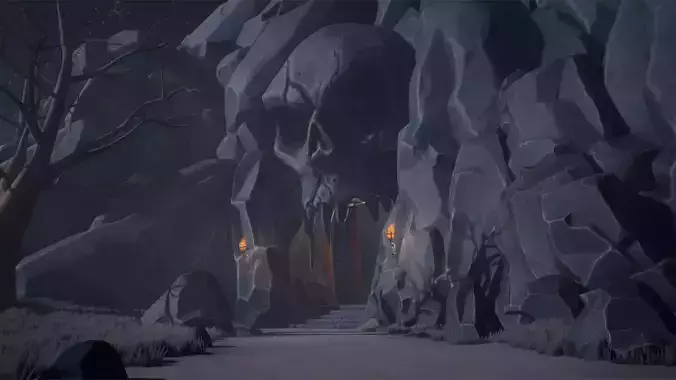 Stylized Dungeons - 3D Low Poly Pack for Unity and Unreal Engine Low-poly 3D model