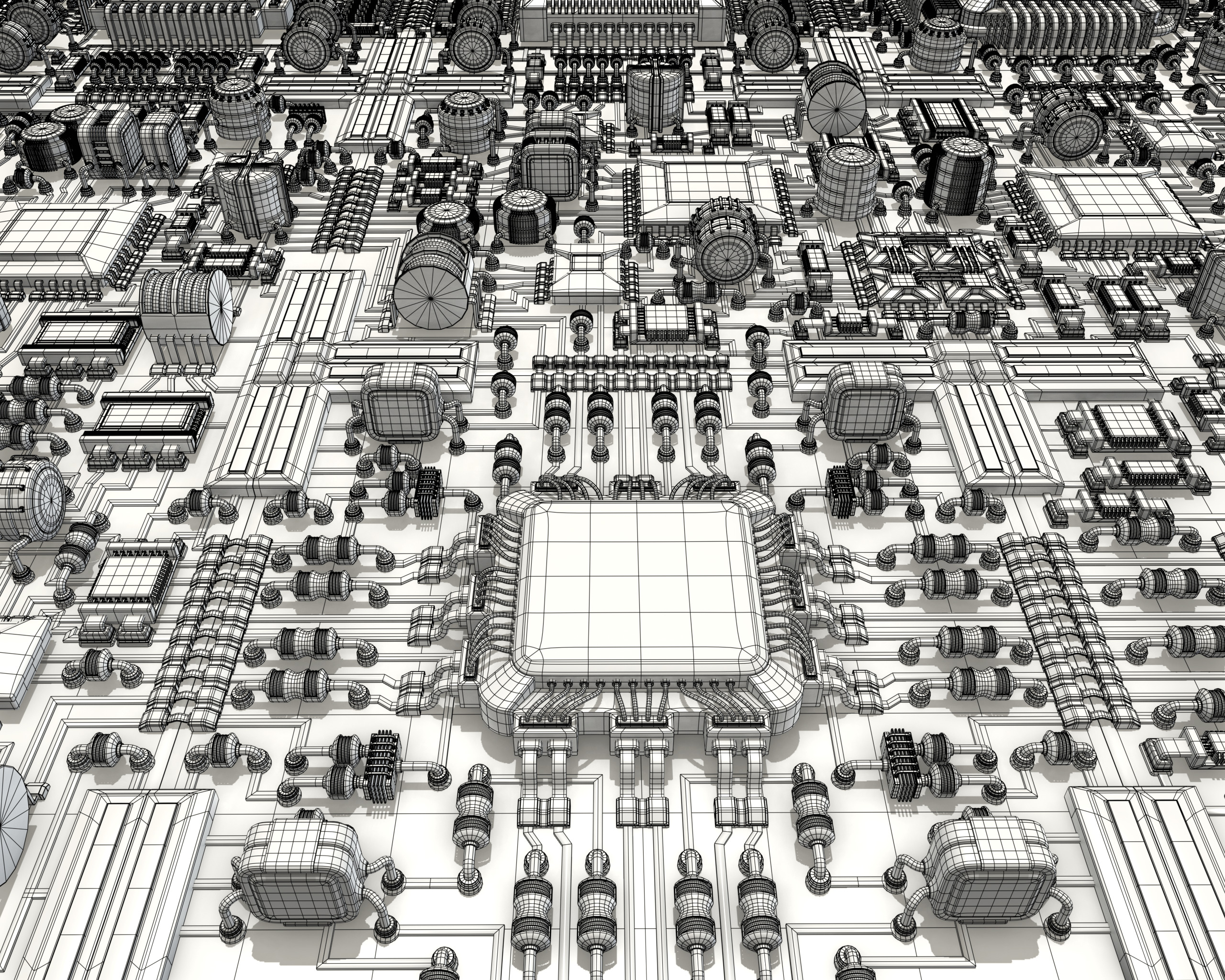 PCB Kitbash 01 3D model_10