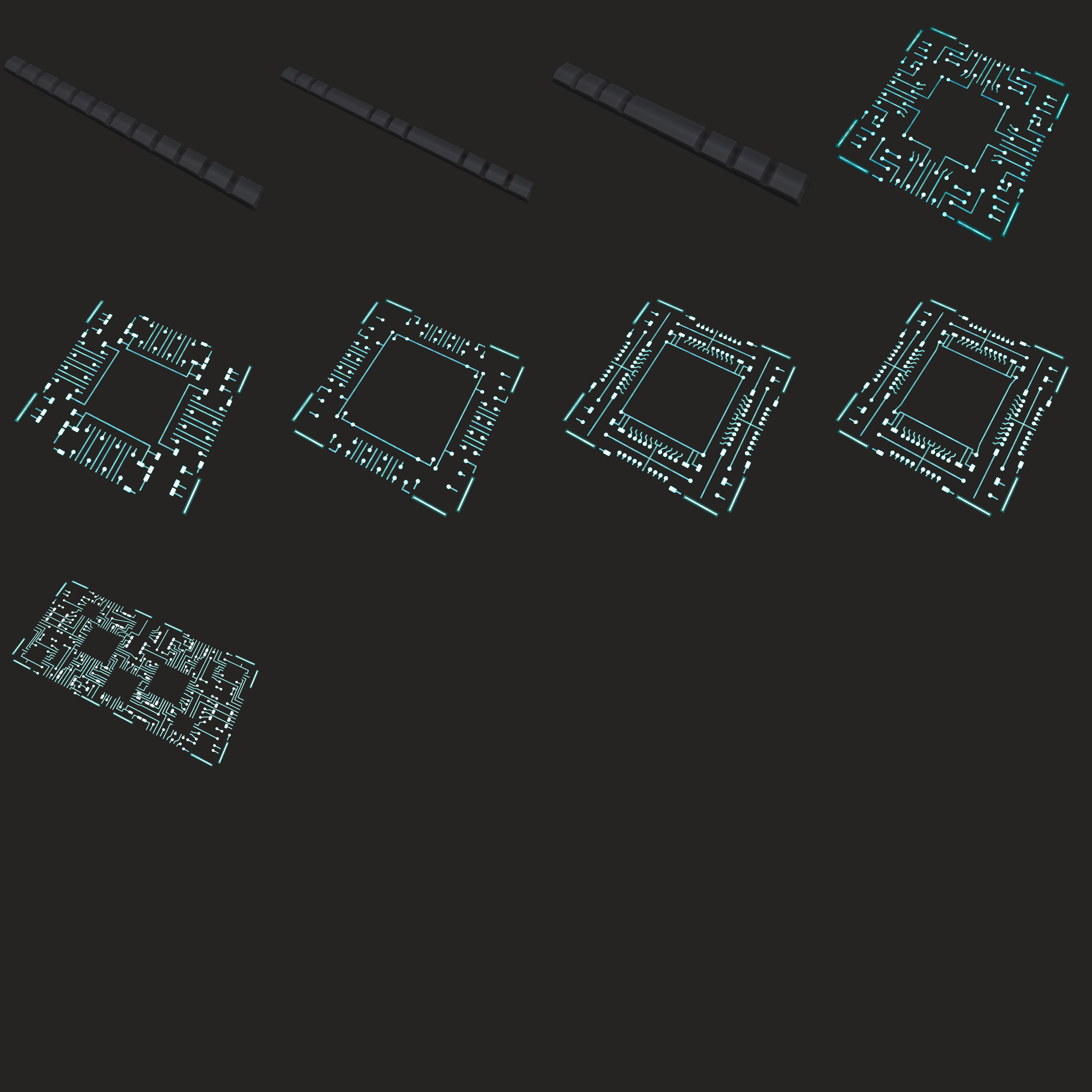 PCB Kitbash 01 3D model_9