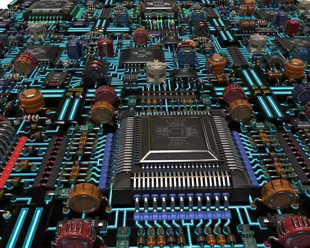 PCB Kitbash 01 3D model