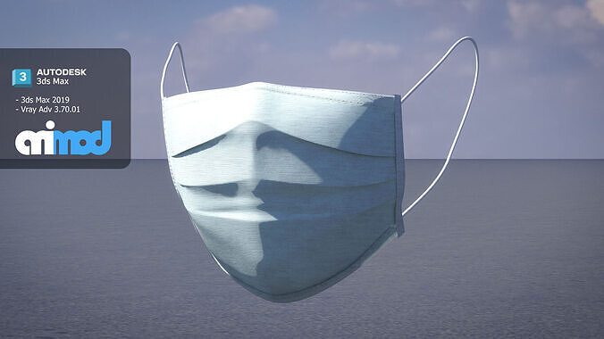 Surgical Mask 3D model