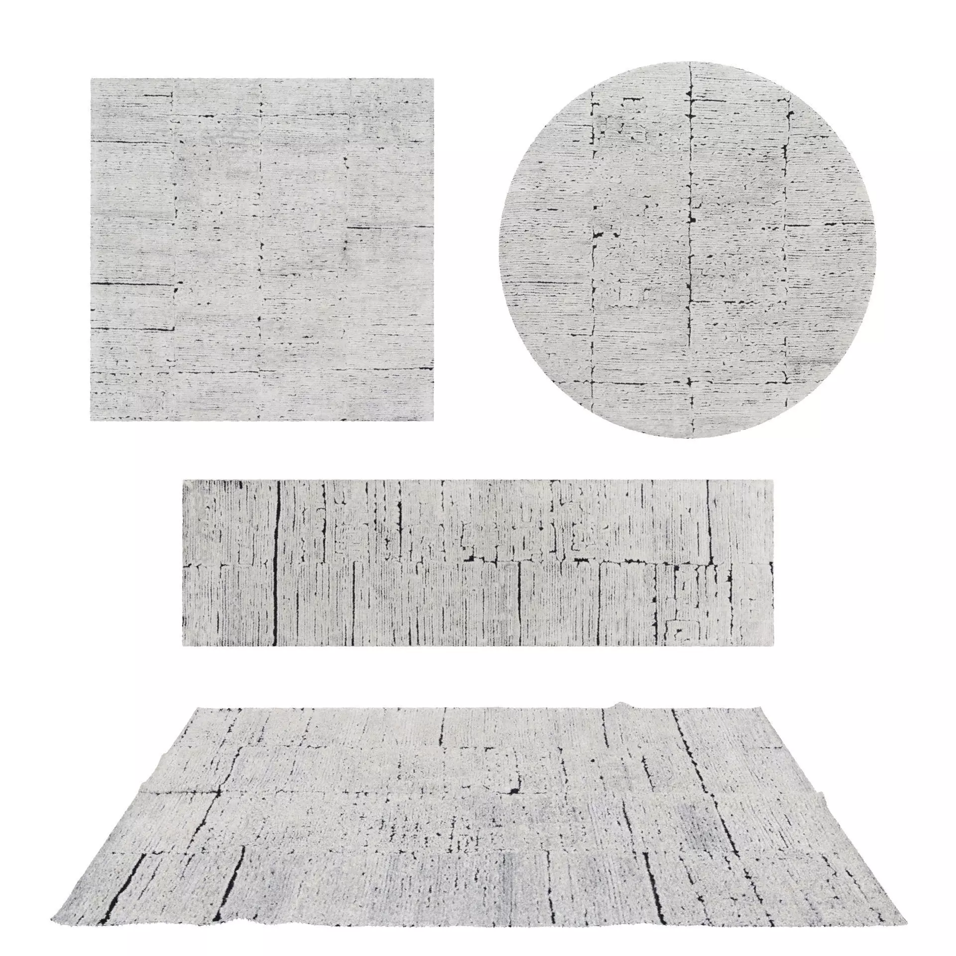 Rugs No 1007 Low-poly 3D model_0