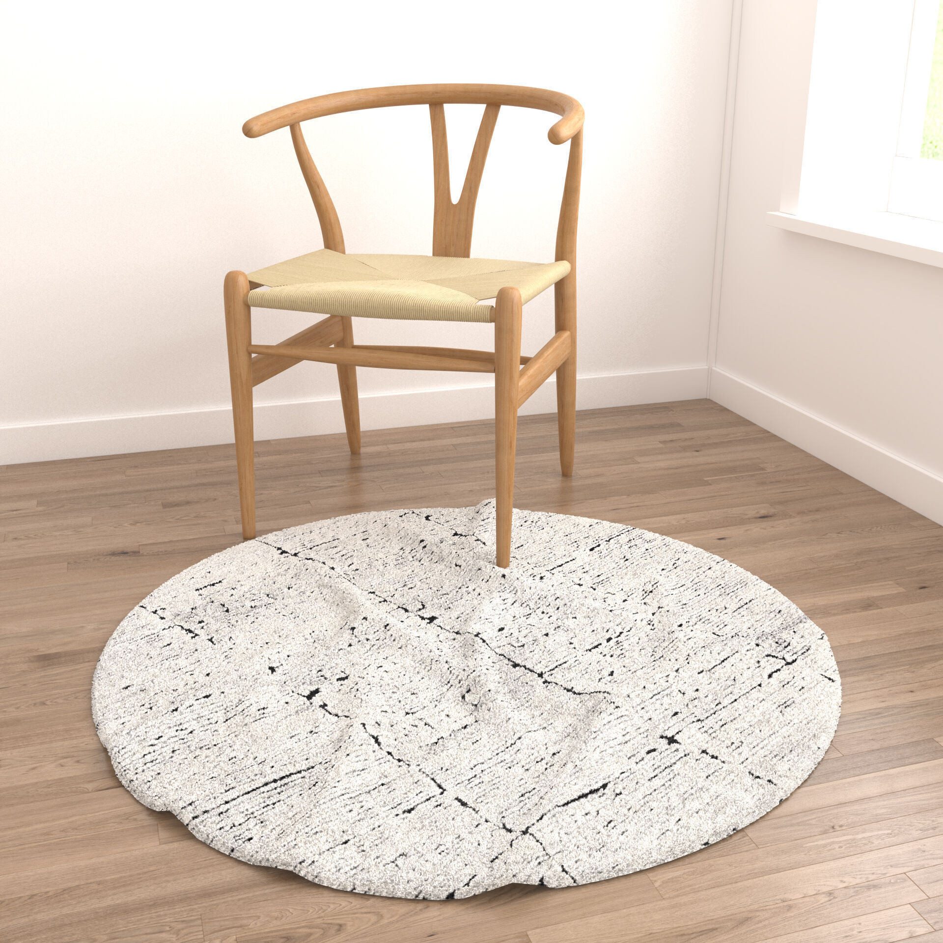 Rugs No 1007 Low-poly 3D model_3