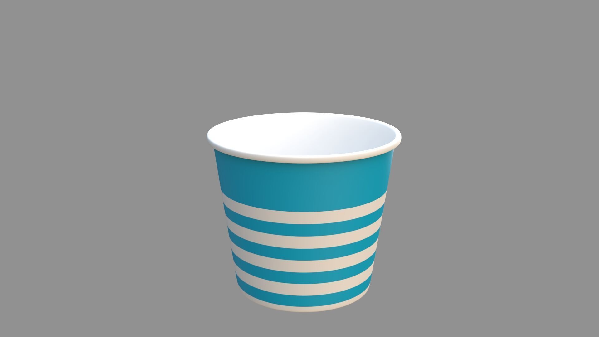 popcorn tub collection of 9 3D model_5