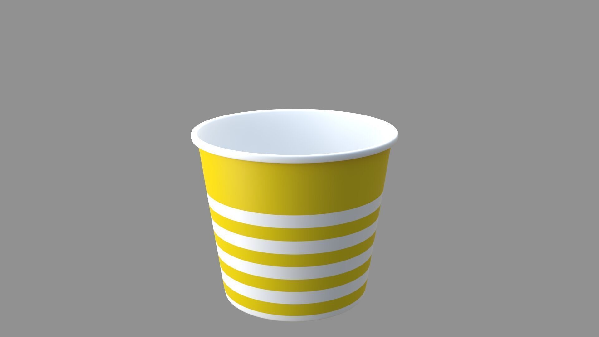 popcorn tub collection of 9 3D model_11