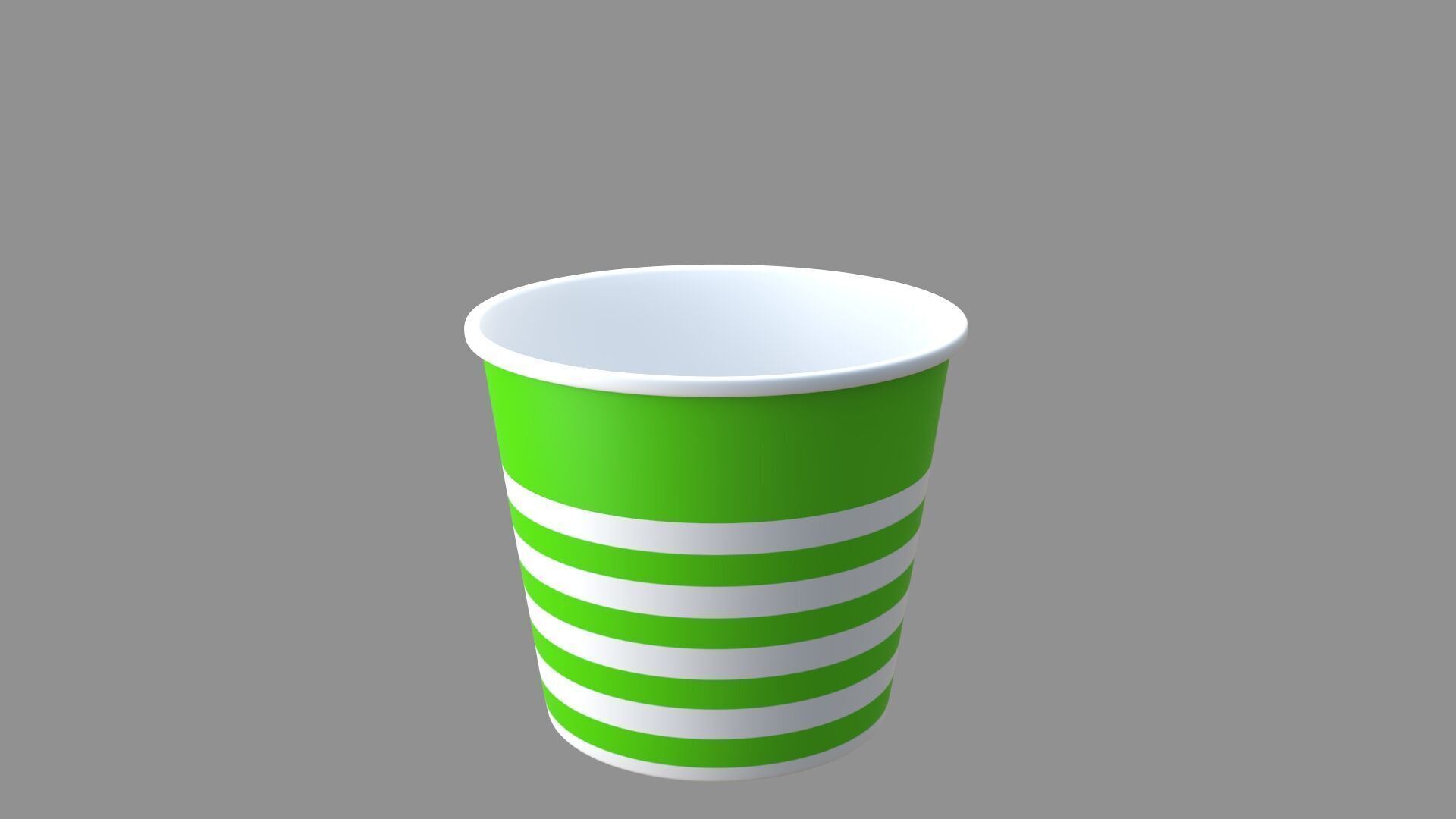 popcorn tub collection of 9 3D model_15