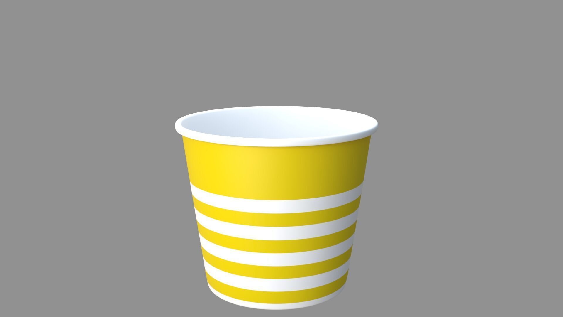 popcorn tub collection of 9 3D model_10