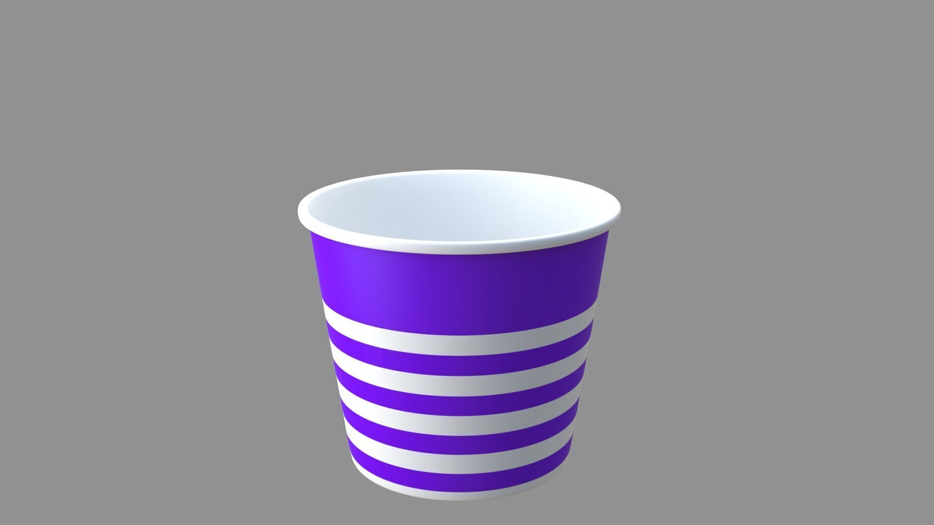 popcorn tub collection of 9 3D model_3