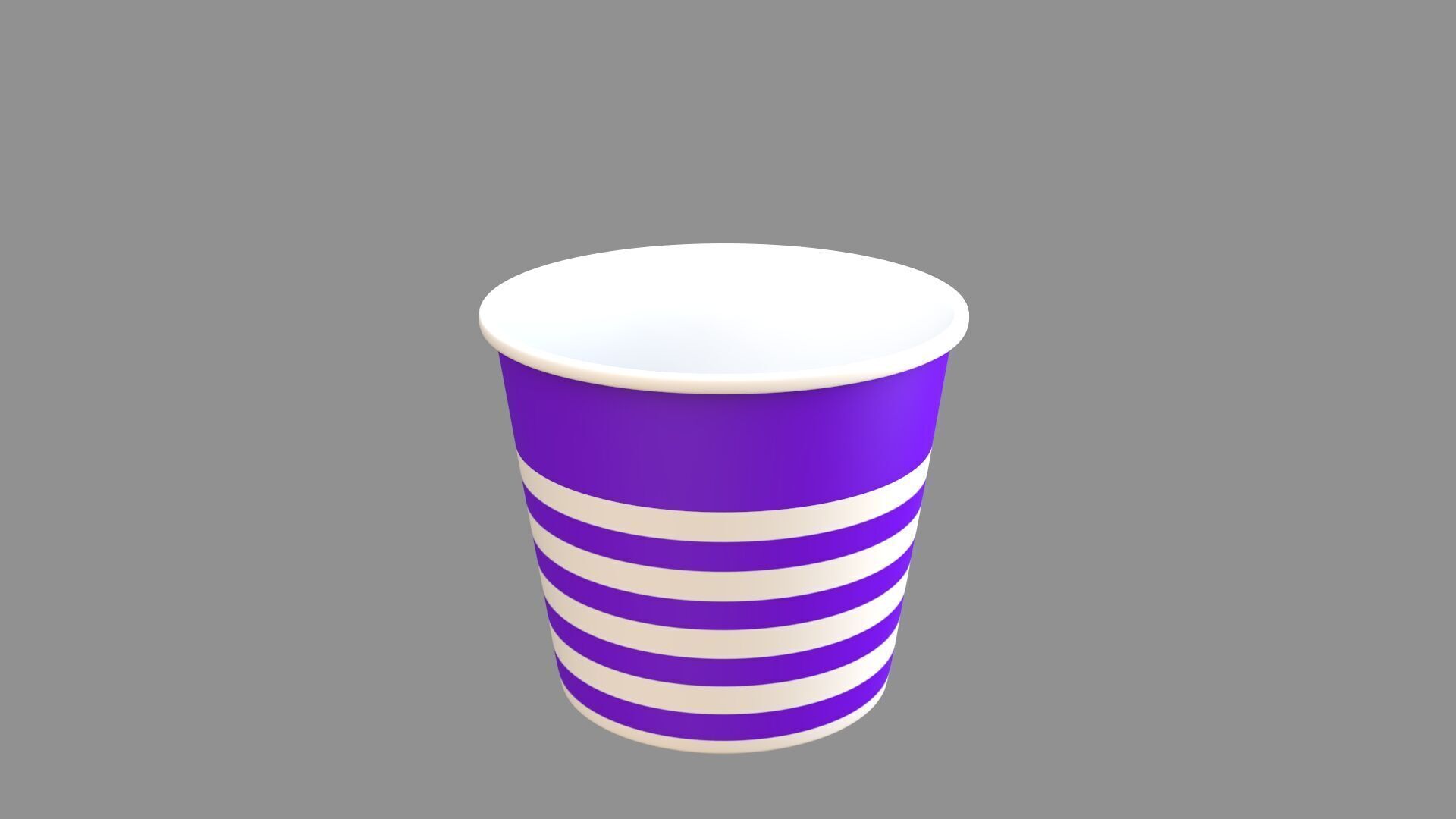 popcorn tub collection of 9 3D model_8