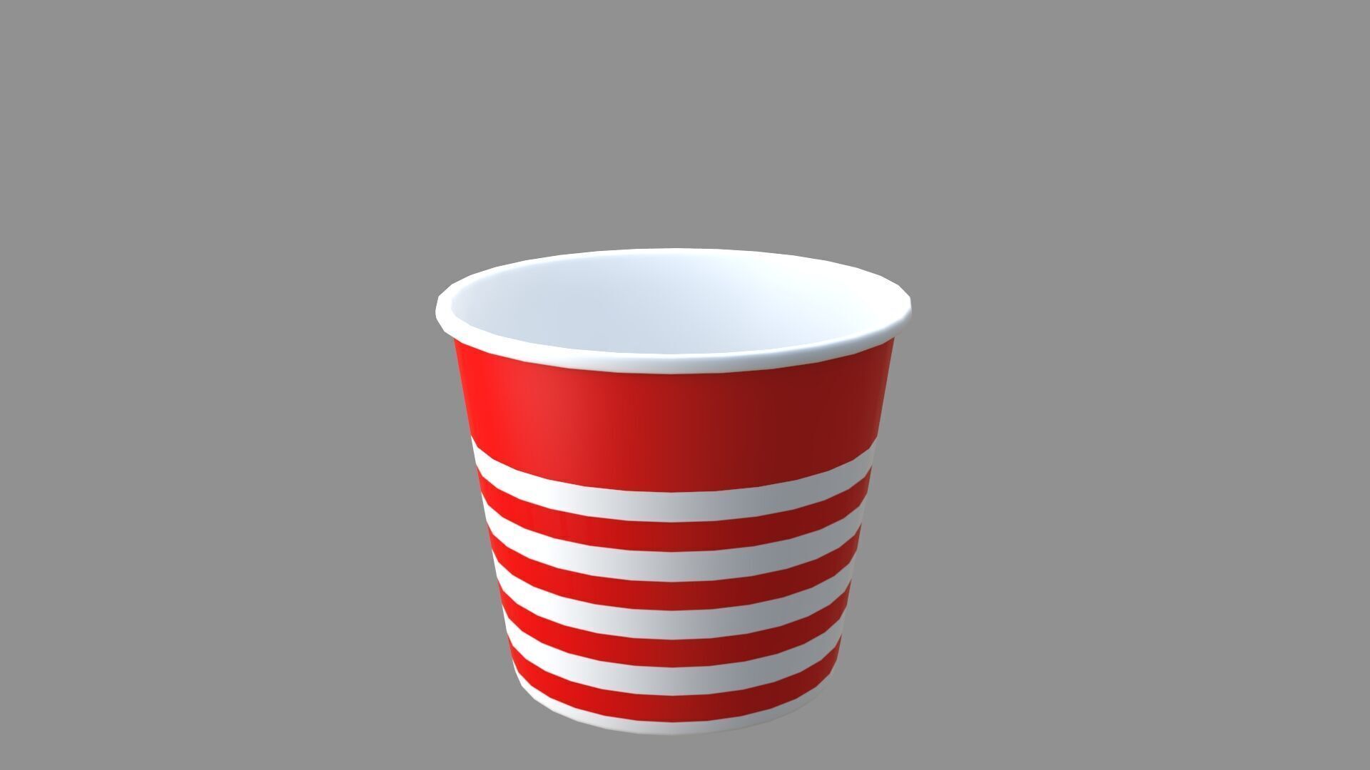popcorn tub collection of 9 3D model_2