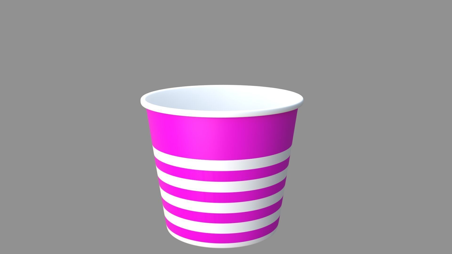 popcorn tub collection of 9 3D model_12