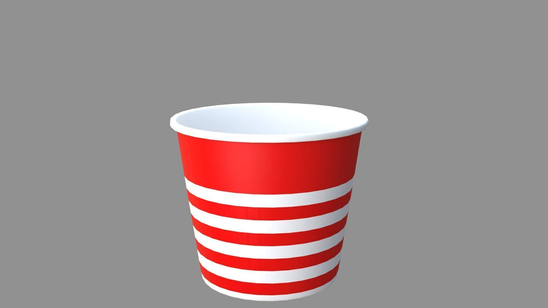 popcorn tub collection of 9 3D model_1