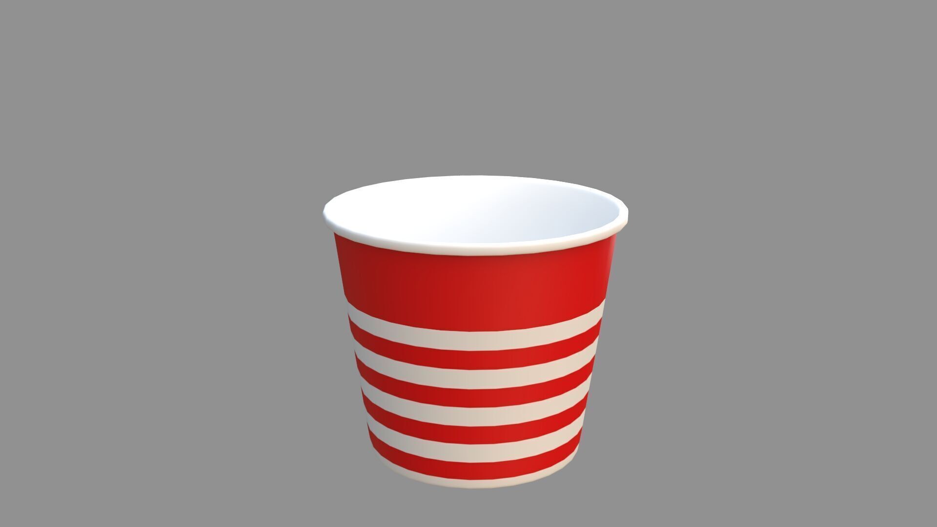 popcorn tub collection of 9 3D model_4