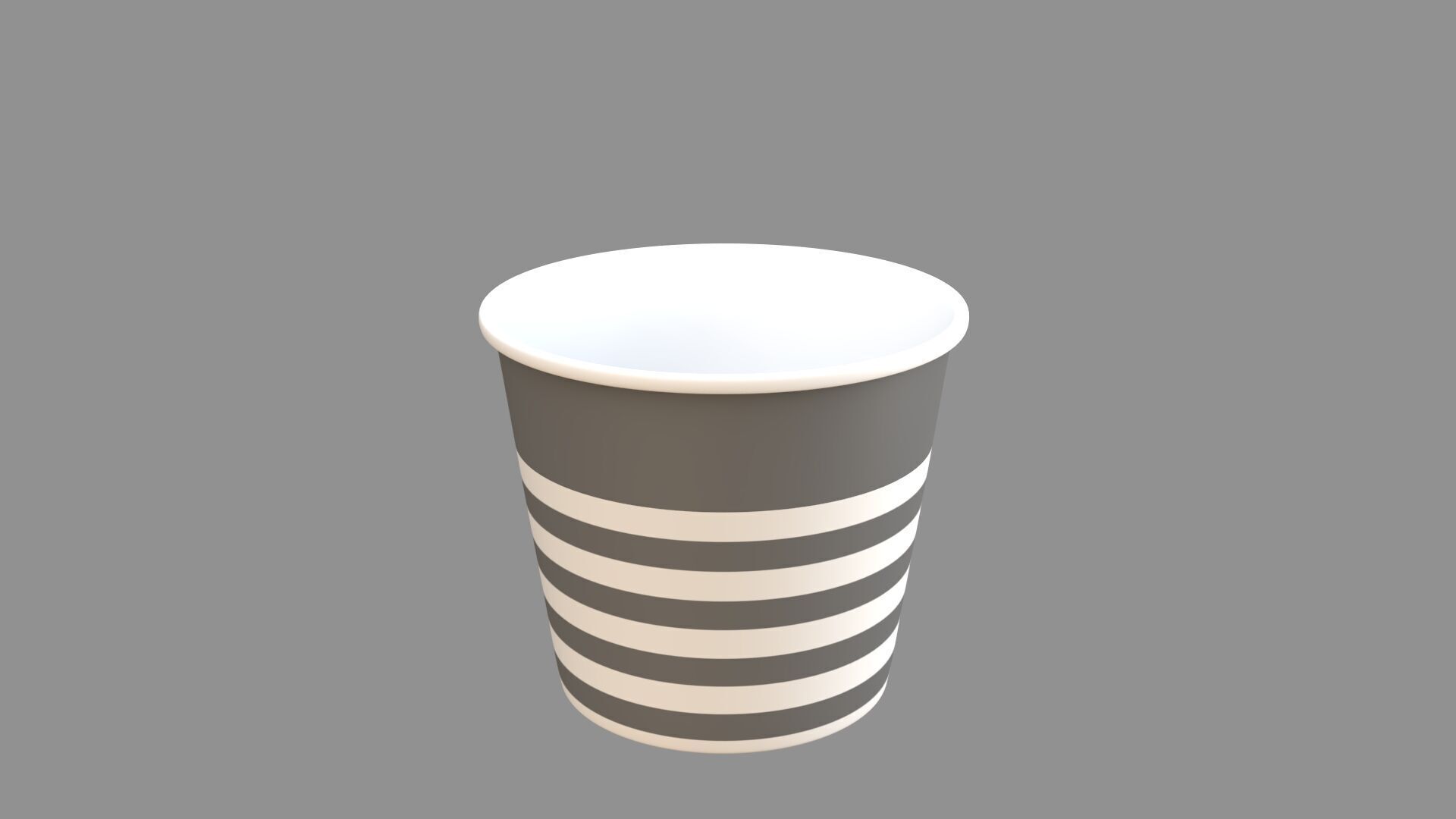 popcorn tub collection of 9 3D model_17