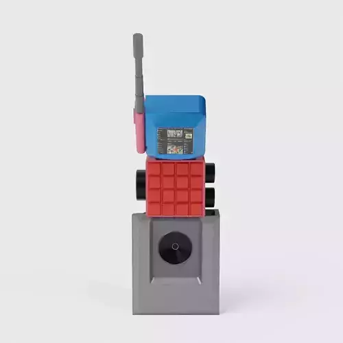 The Walkie Talkie Low-poly 3D model
