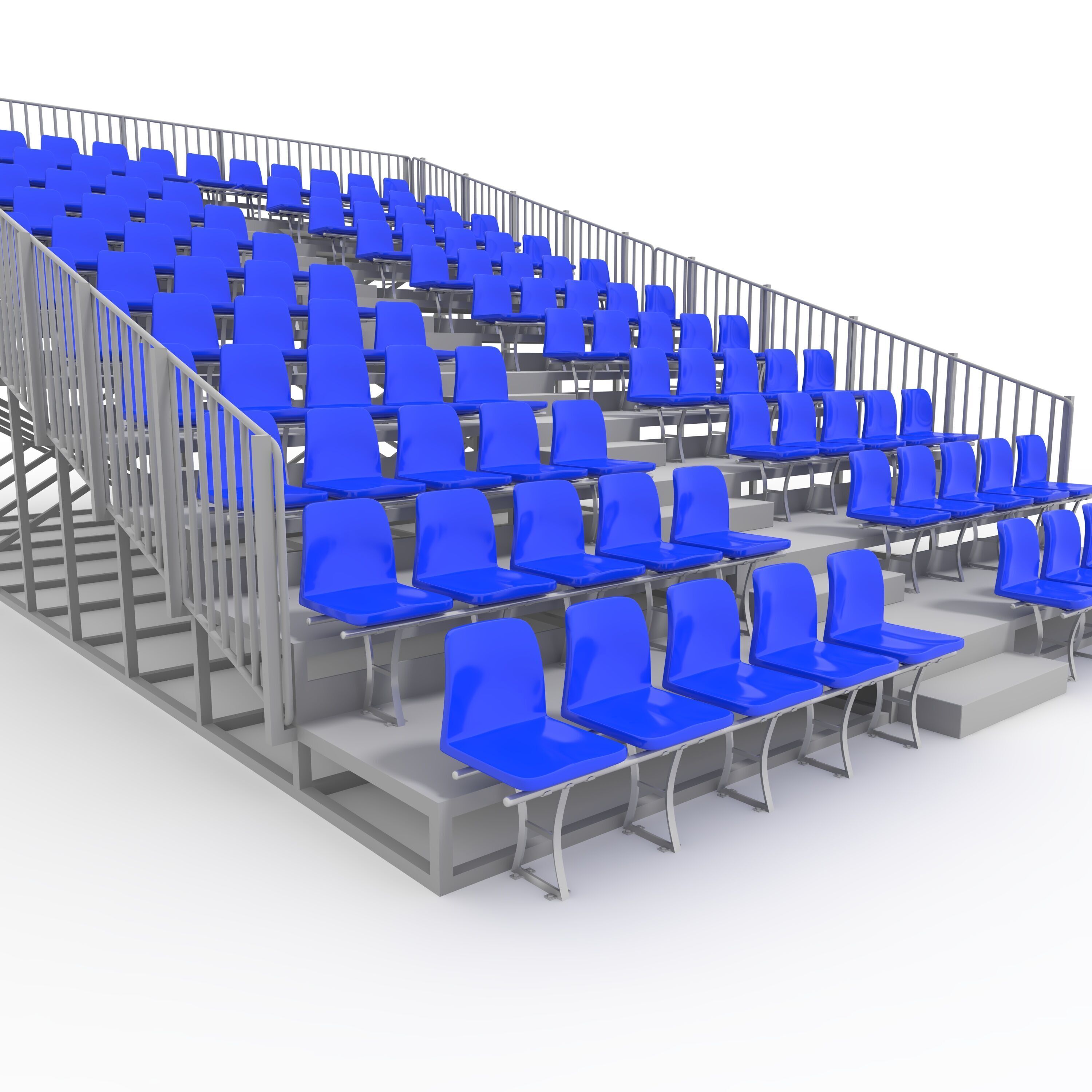 Bleachers 10 3D model_16