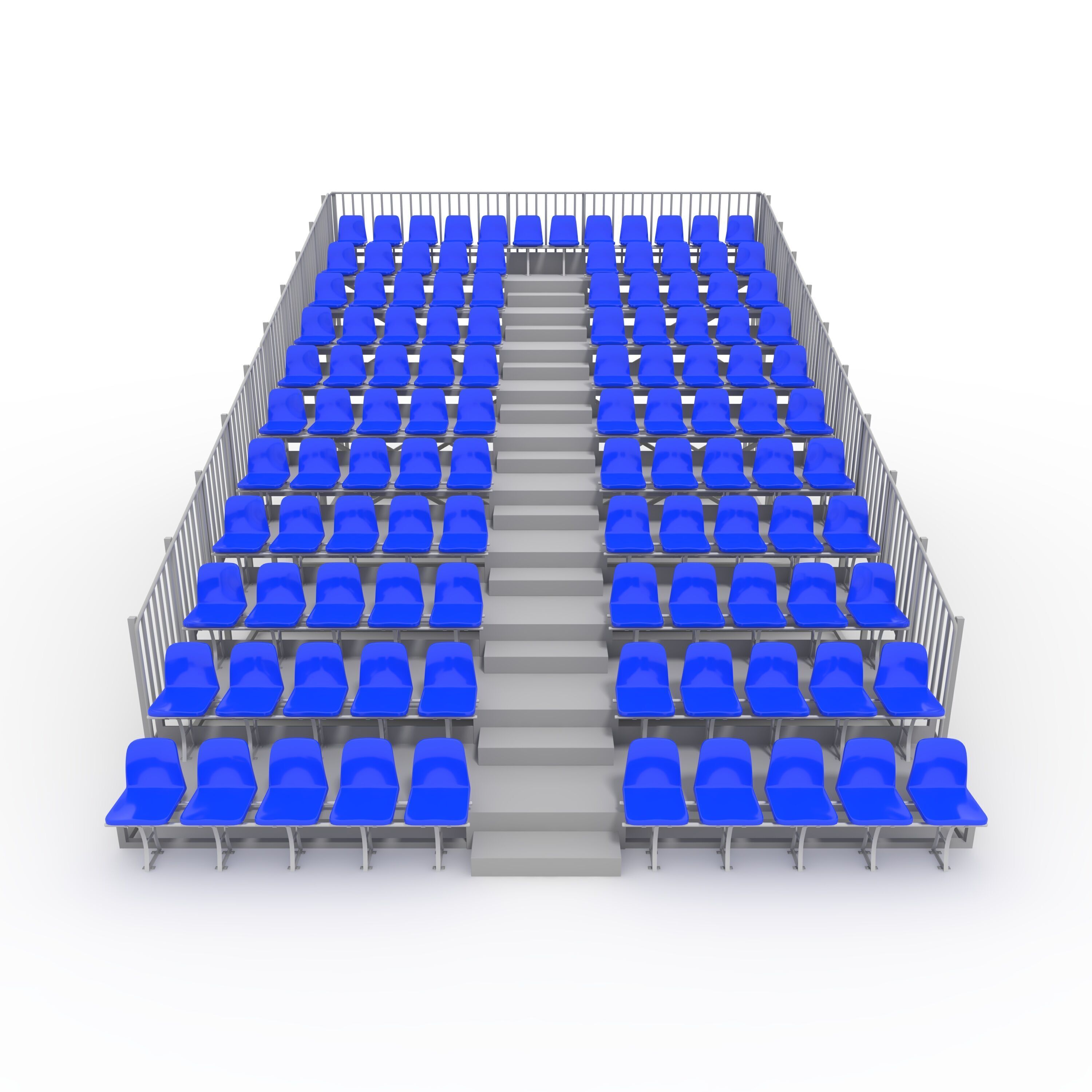 Bleachers 10 3D model_2