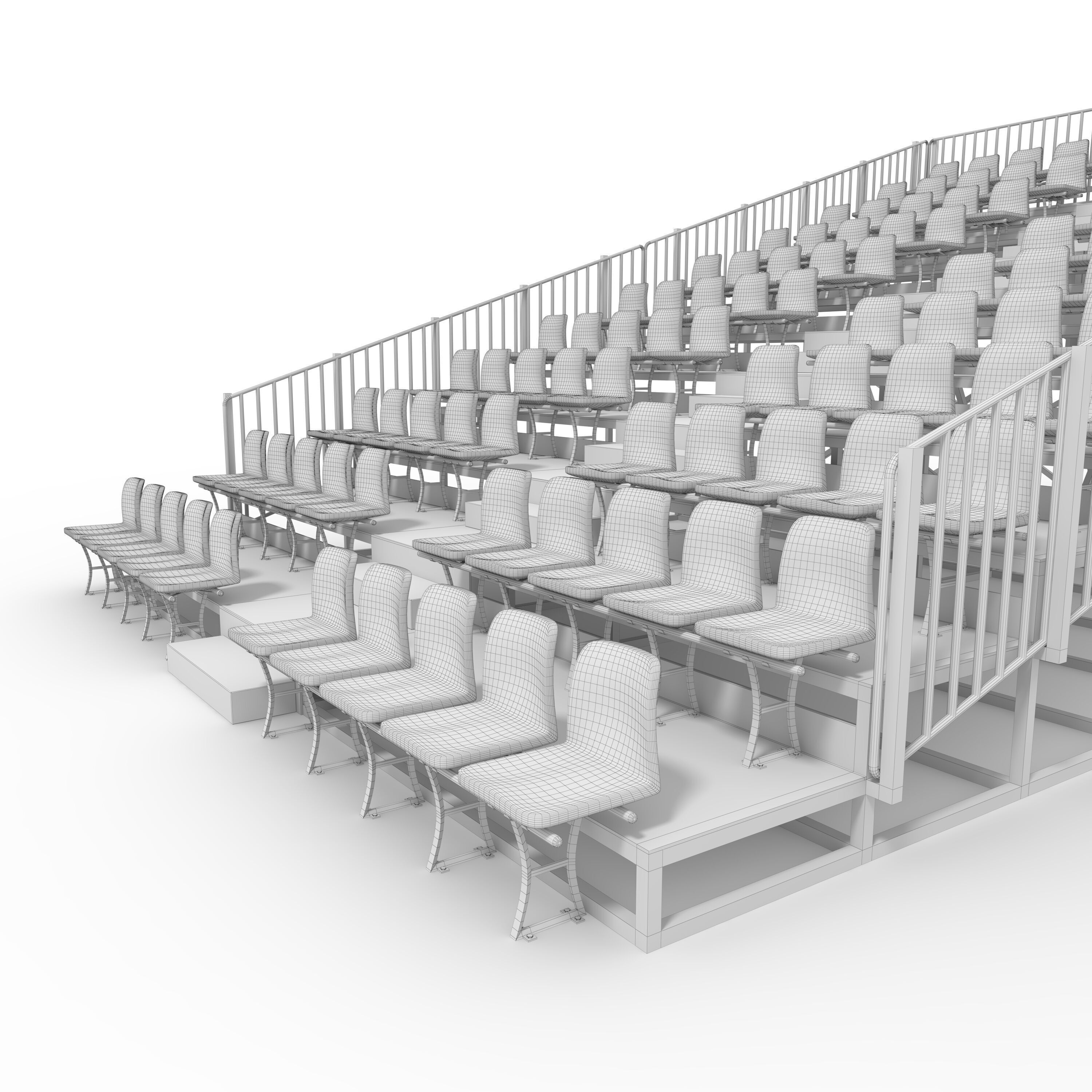 Bleachers 10 3D model_21