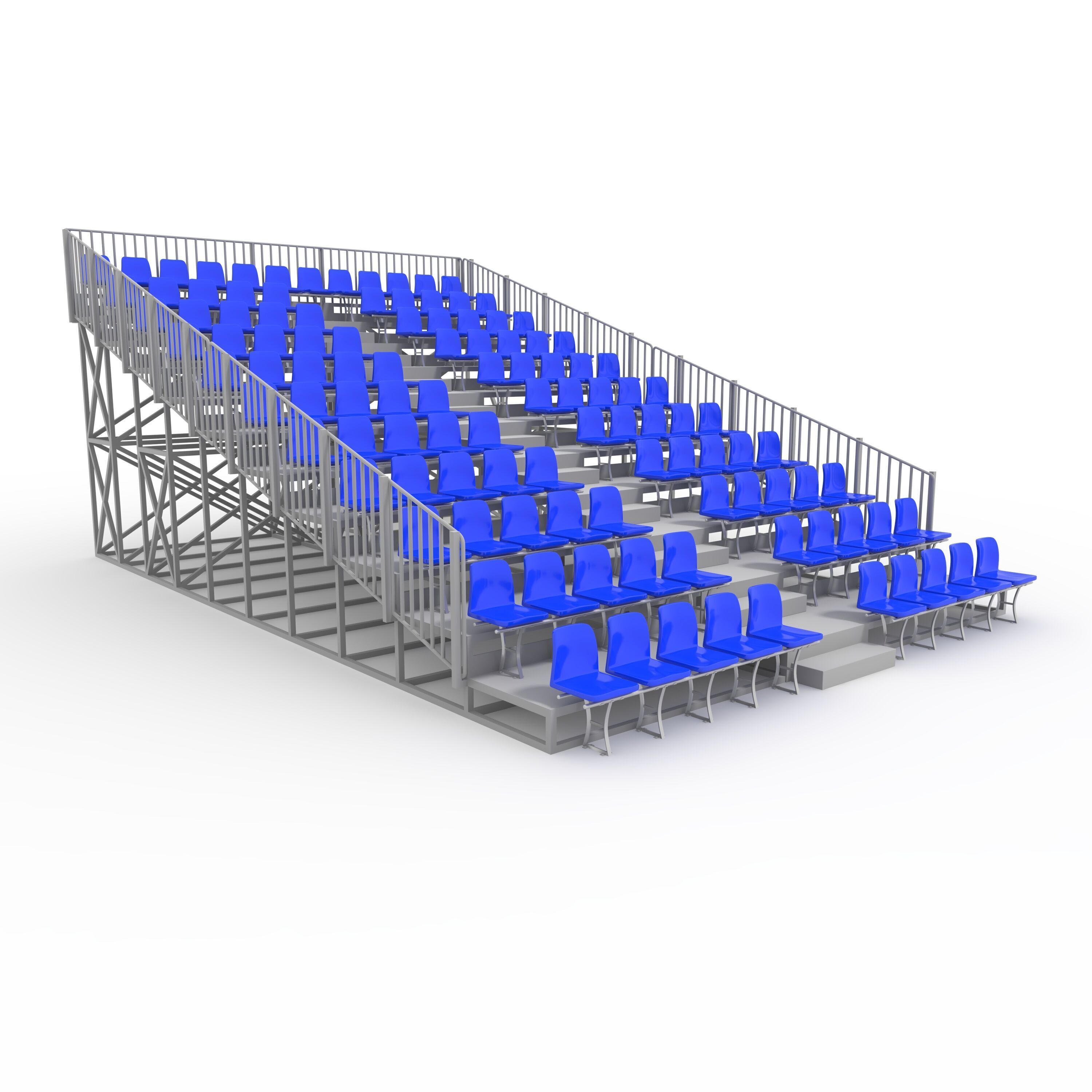 Bleachers 10 3D model_8