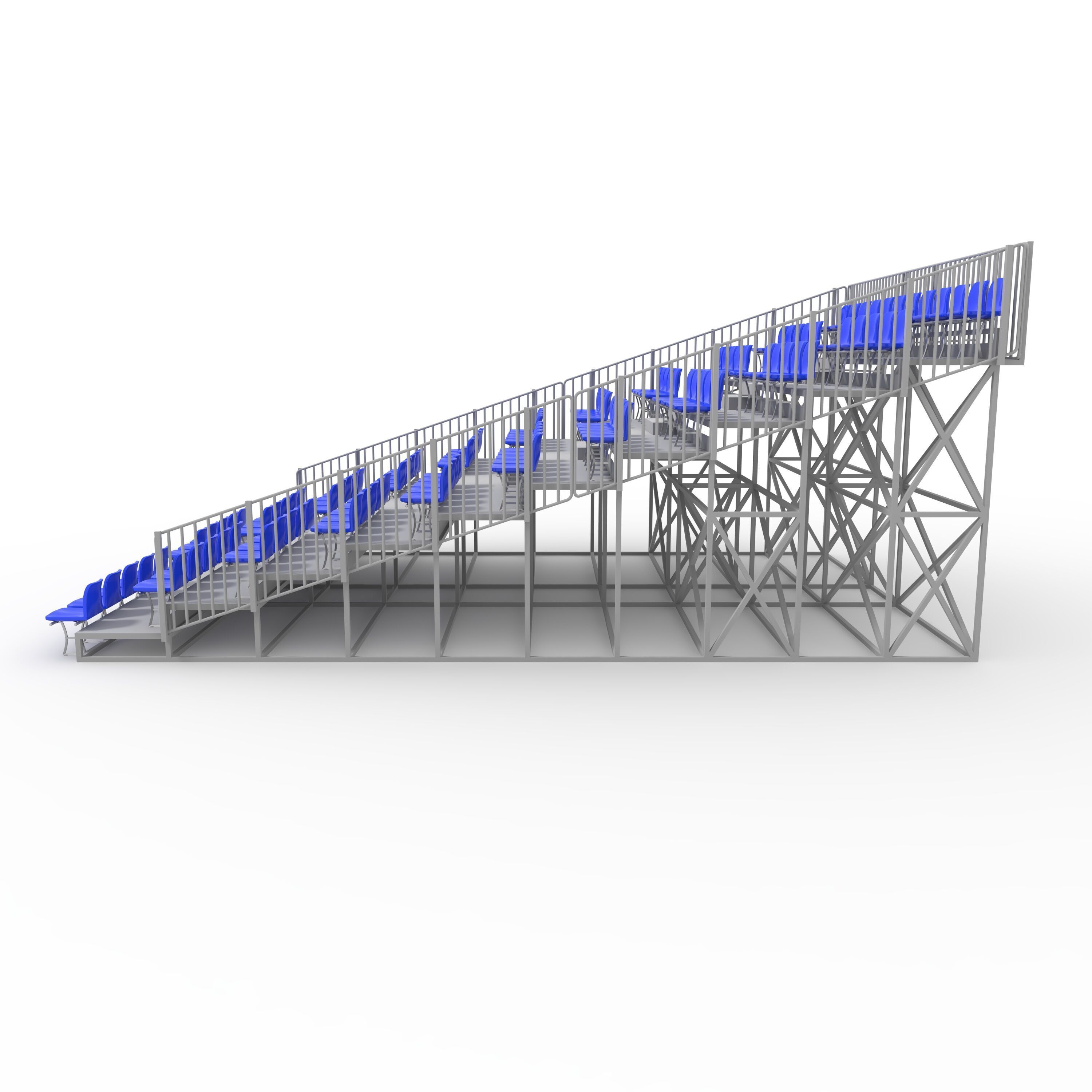 Bleachers 10 3D model_12