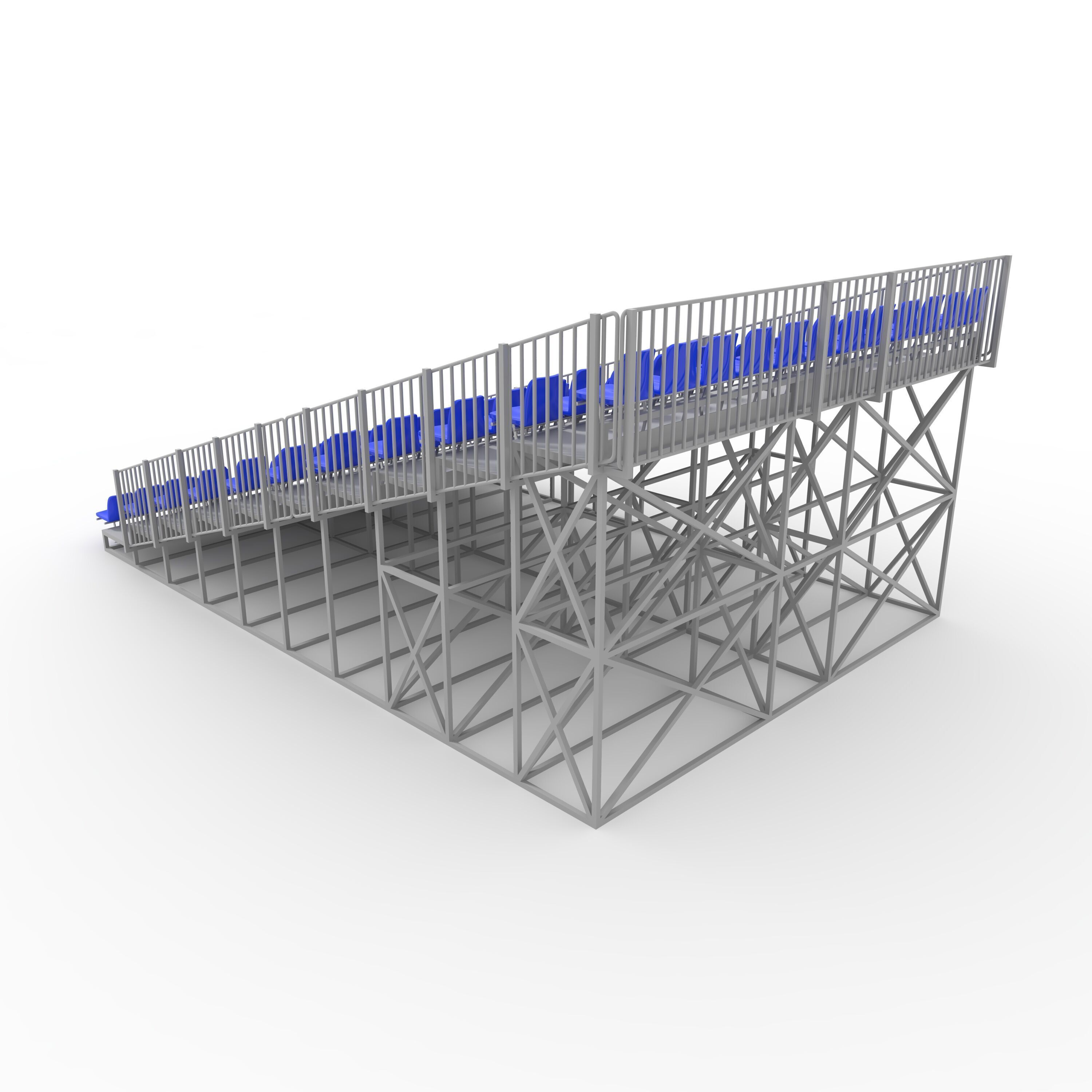 Bleachers 10 3D model_6