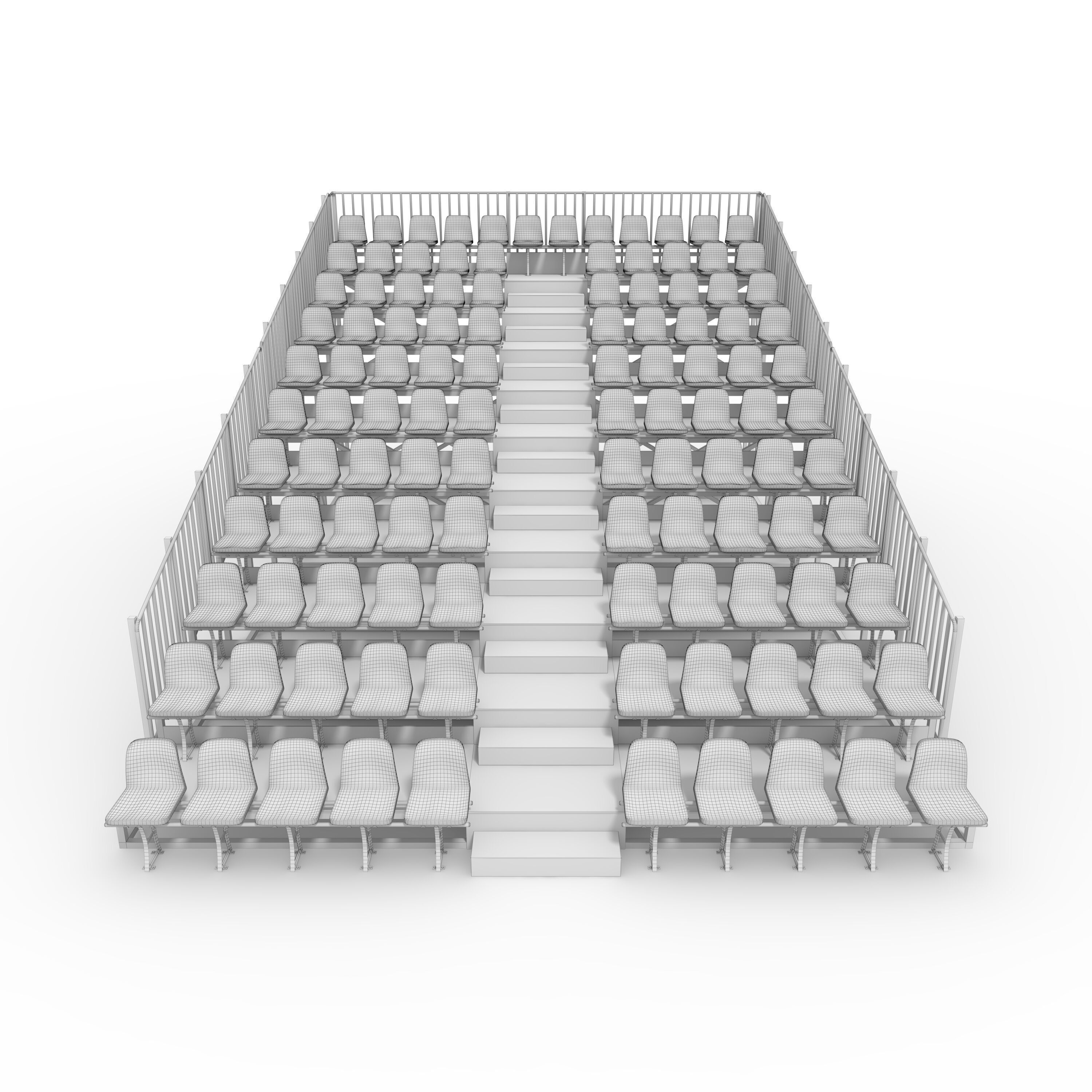 Bleachers 10 3D model_3