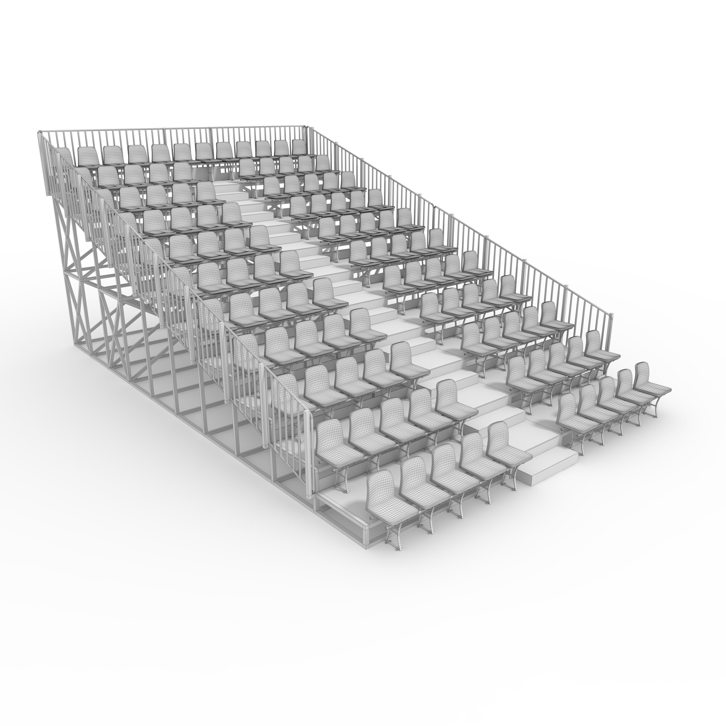 Bleachers 10 3D model_1