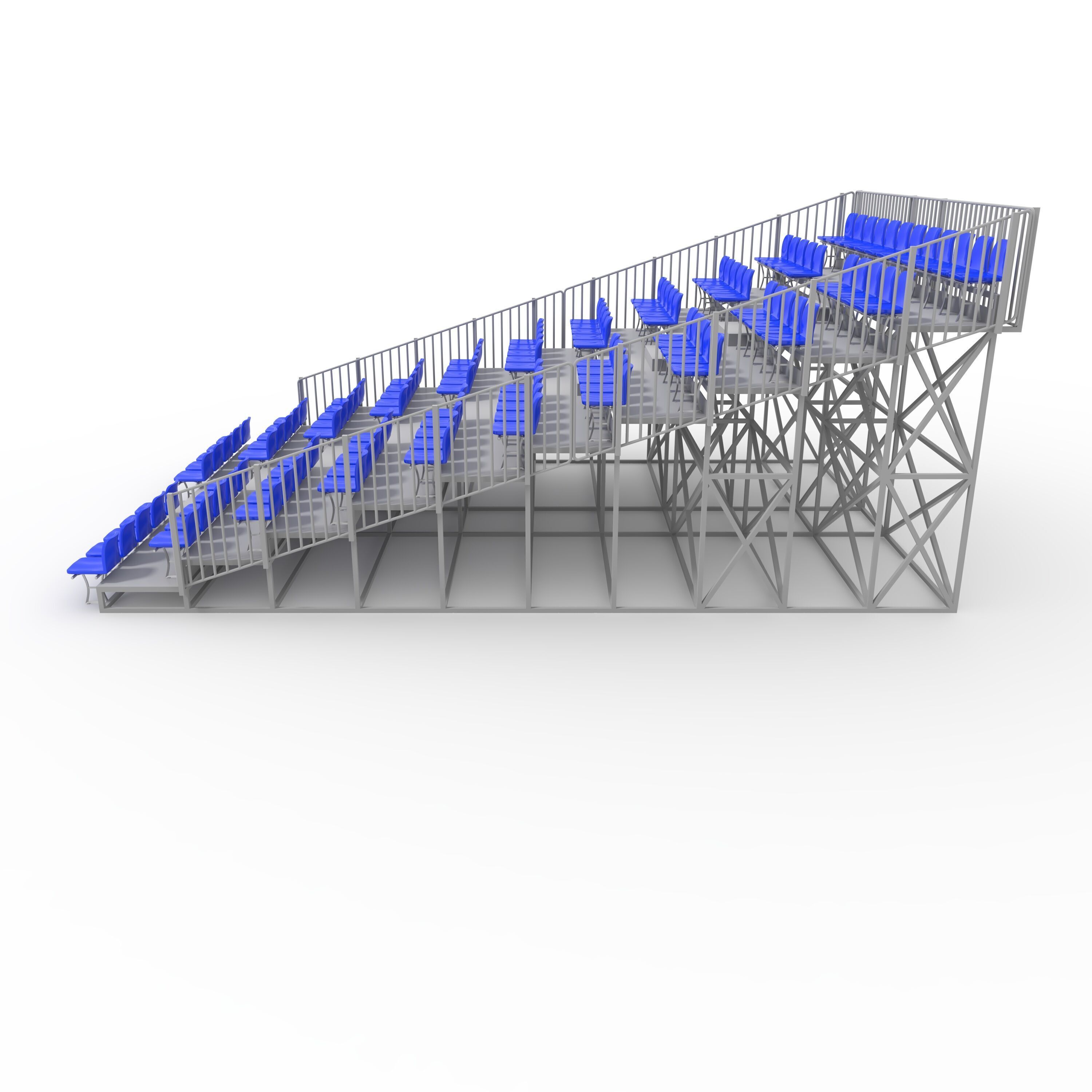 Bleachers 10 3D model_4